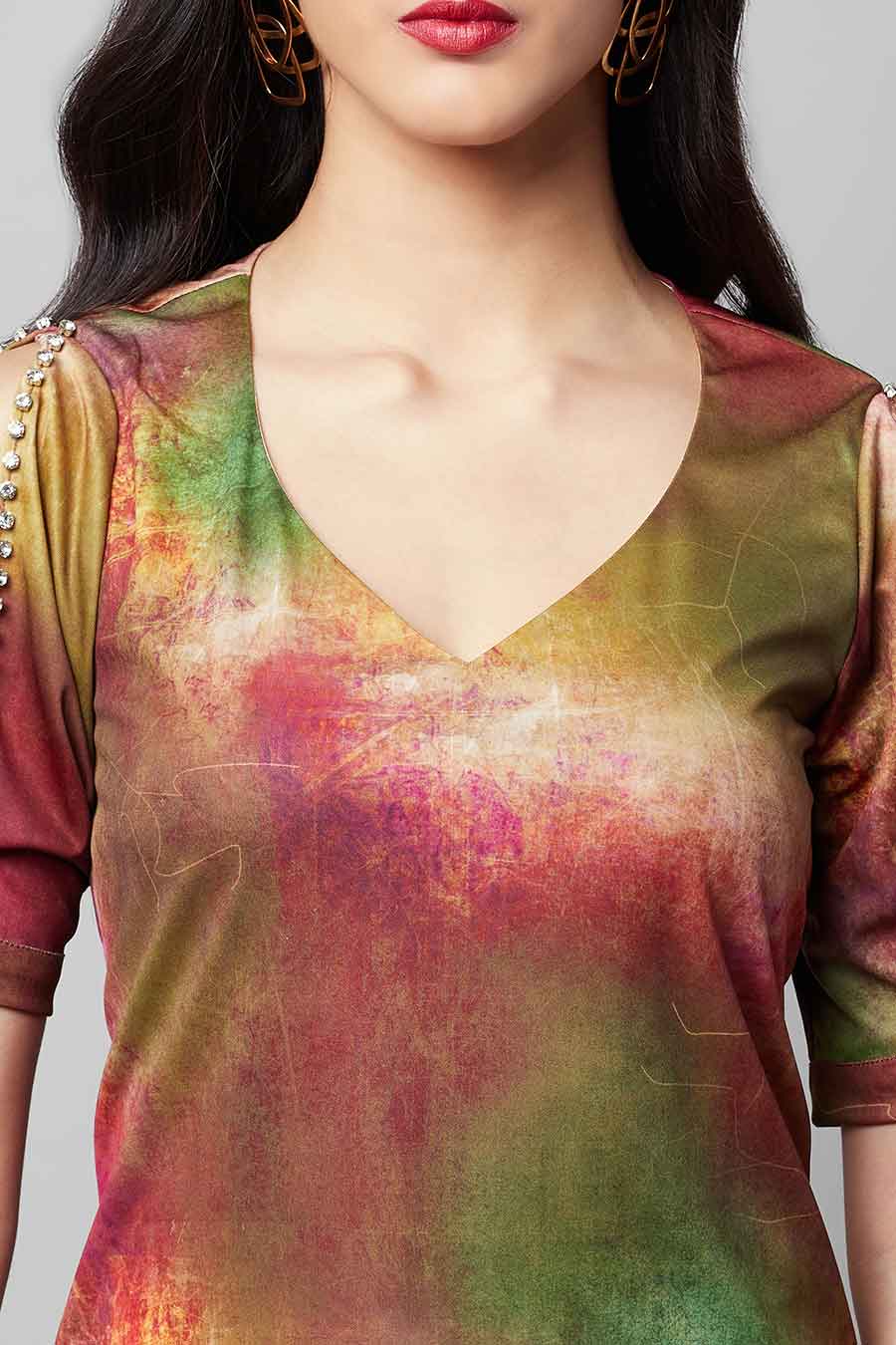 Multicolour Printed Dress