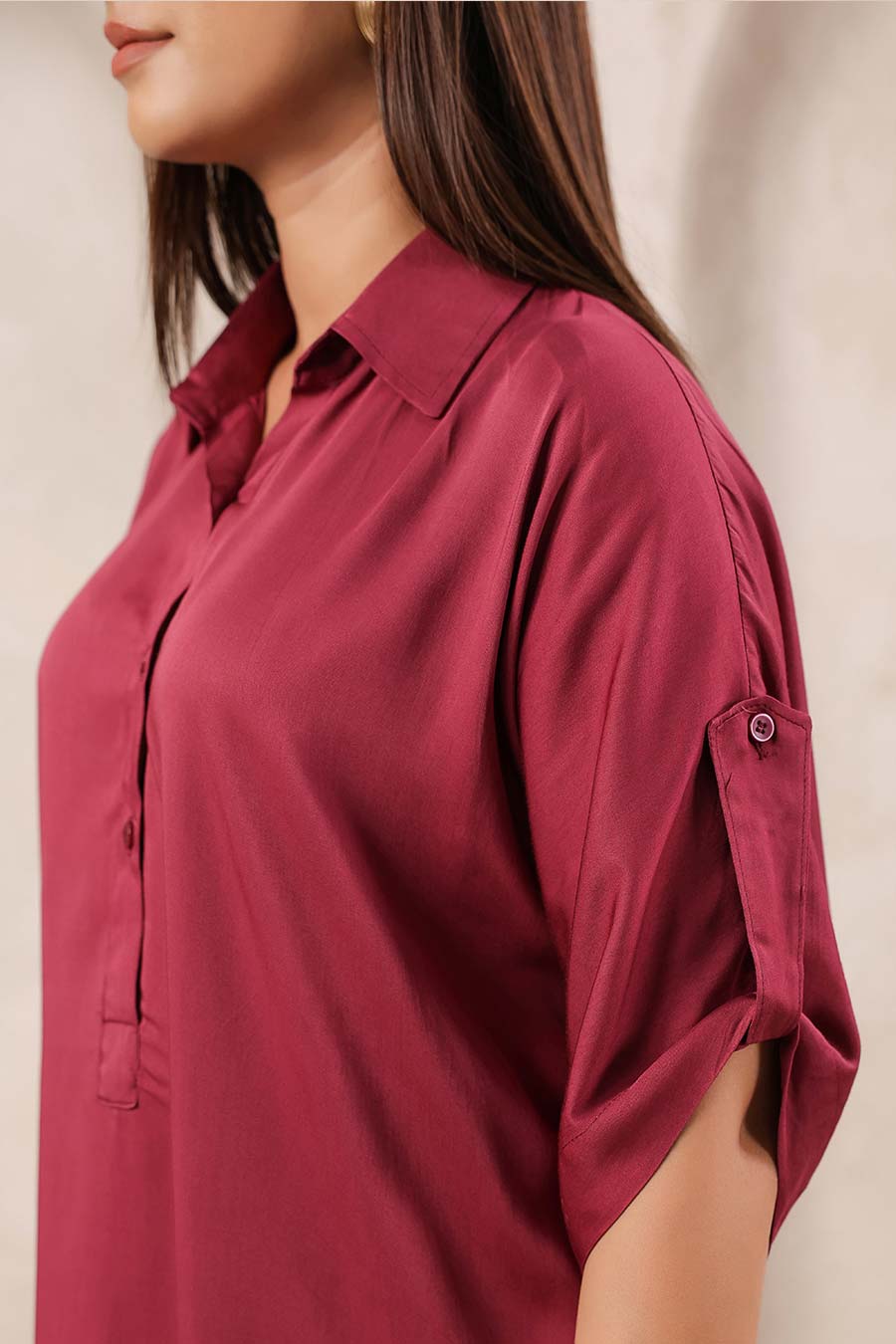 Wine Tunic & Pant Co-Ord Set