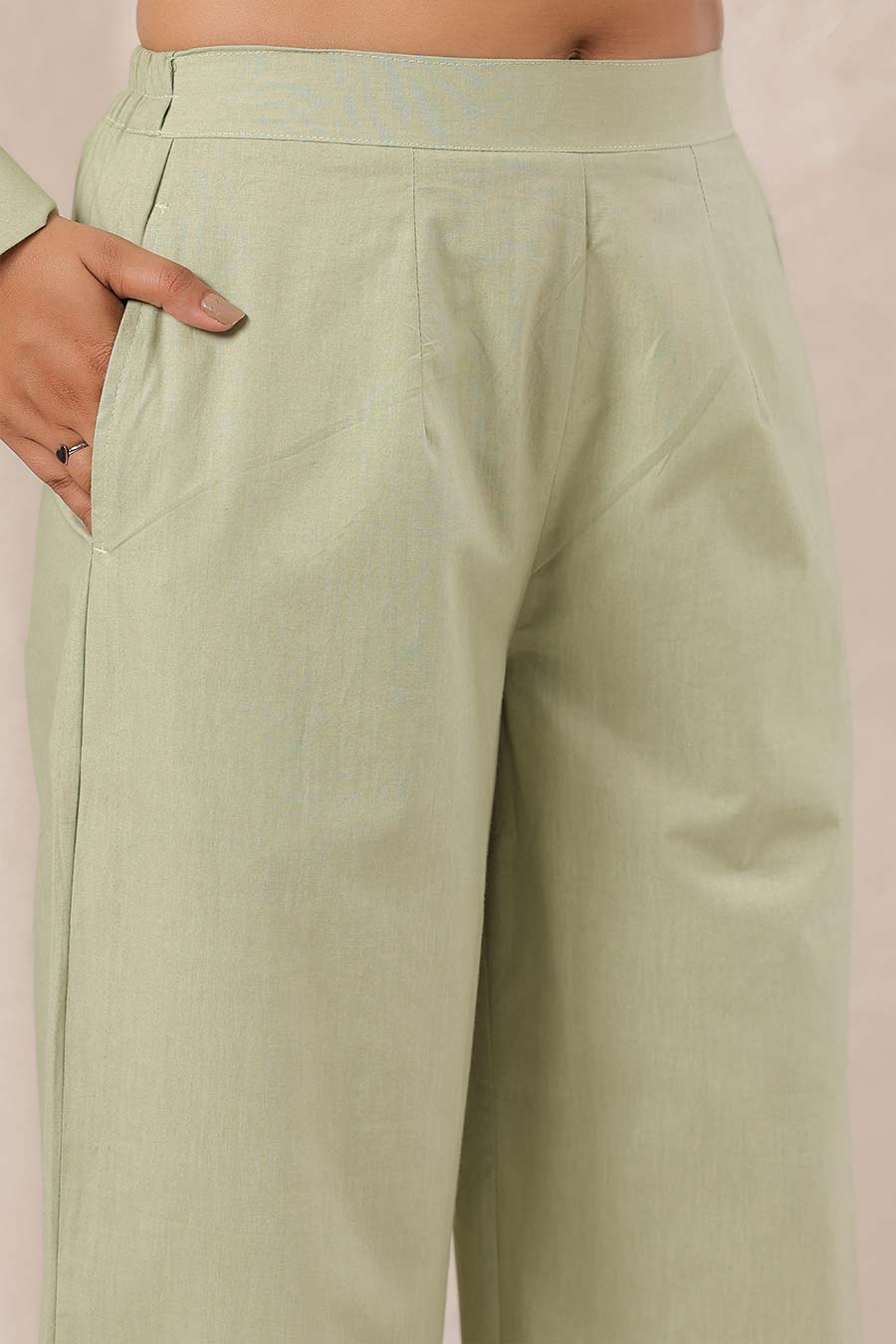 Sage Green Cotton Classic Co-Ord Set