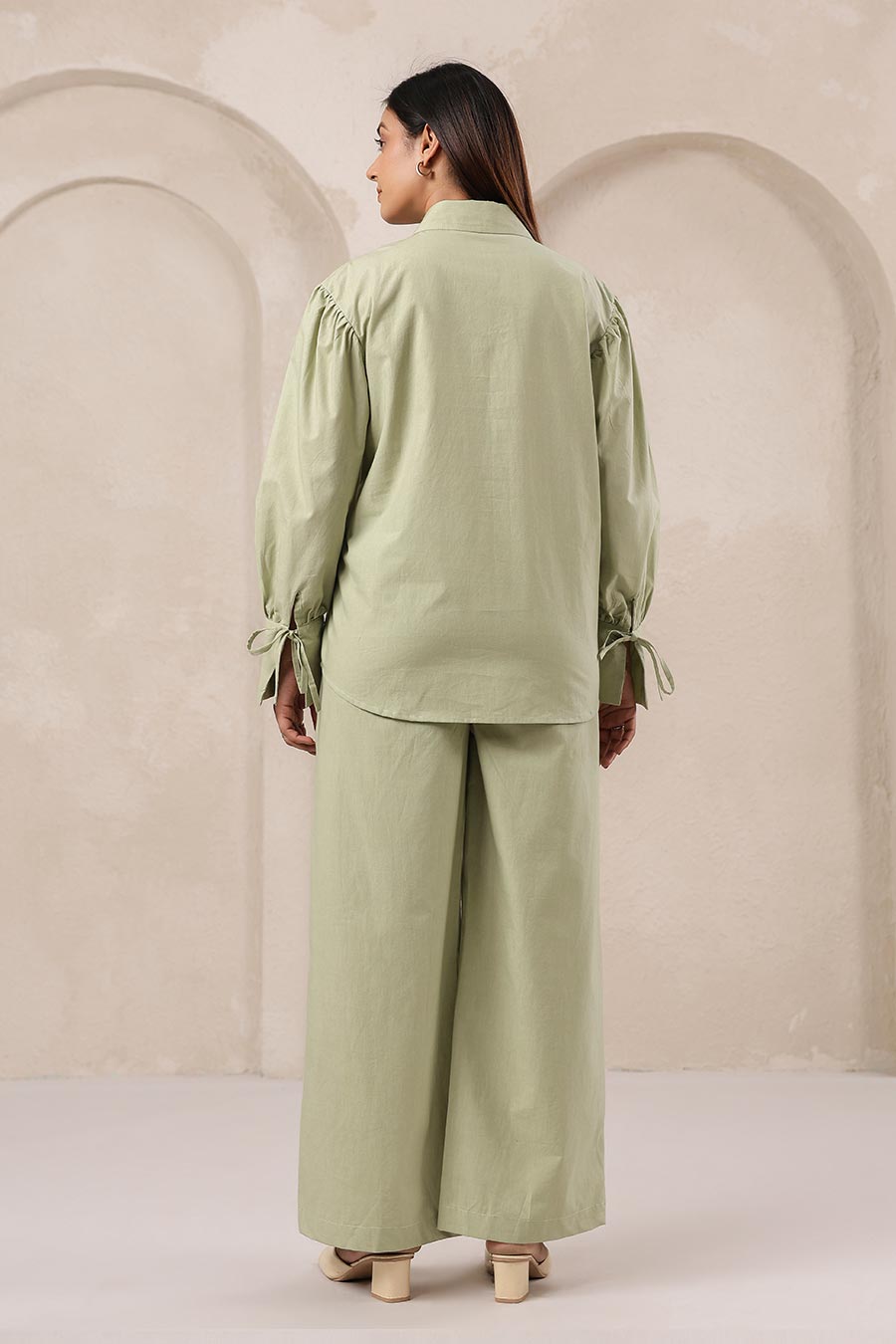 Sage Green Cotton Classic Co-Ord Set