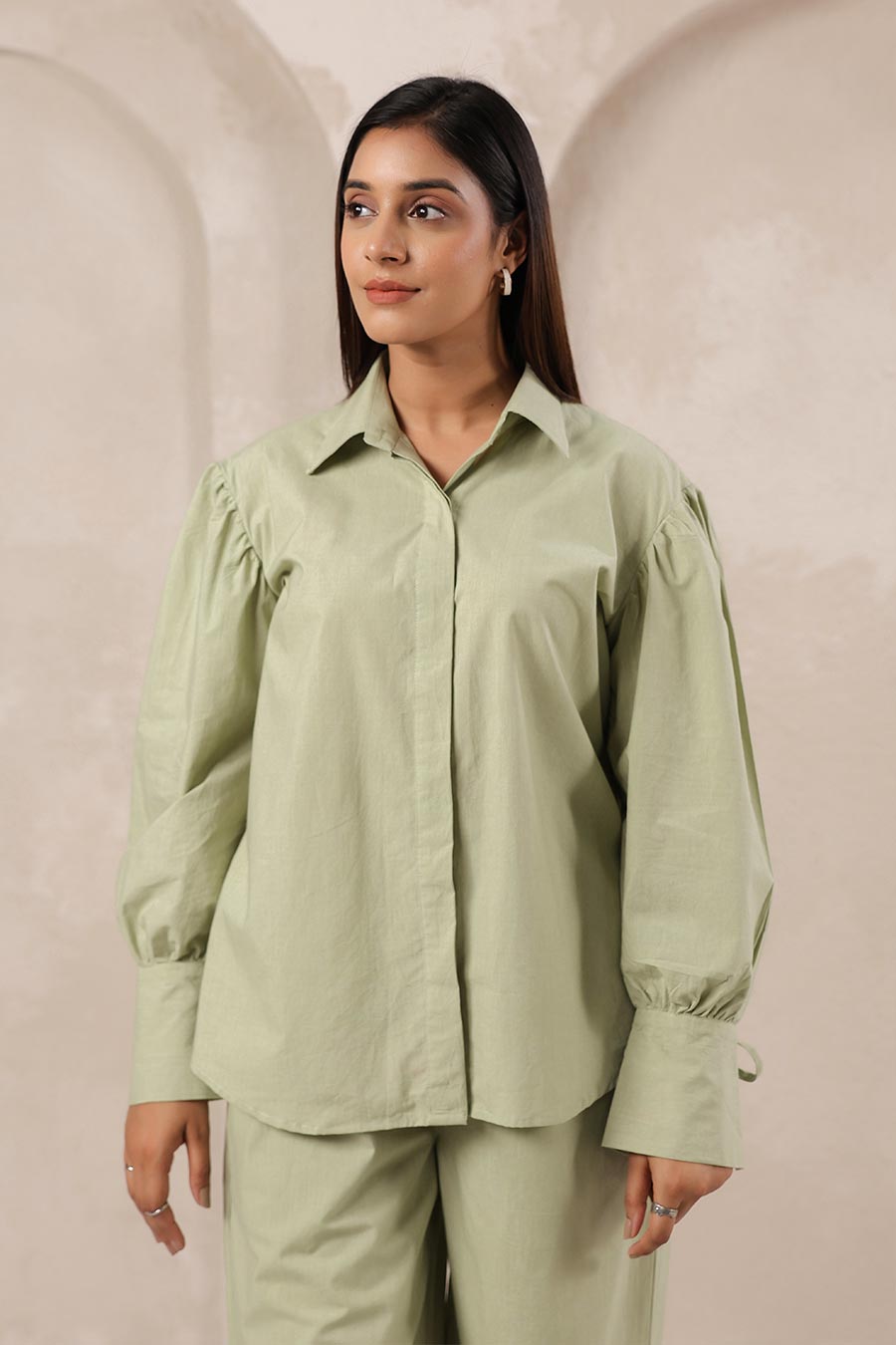 Sage Green Cotton Classic Co-Ord Set
