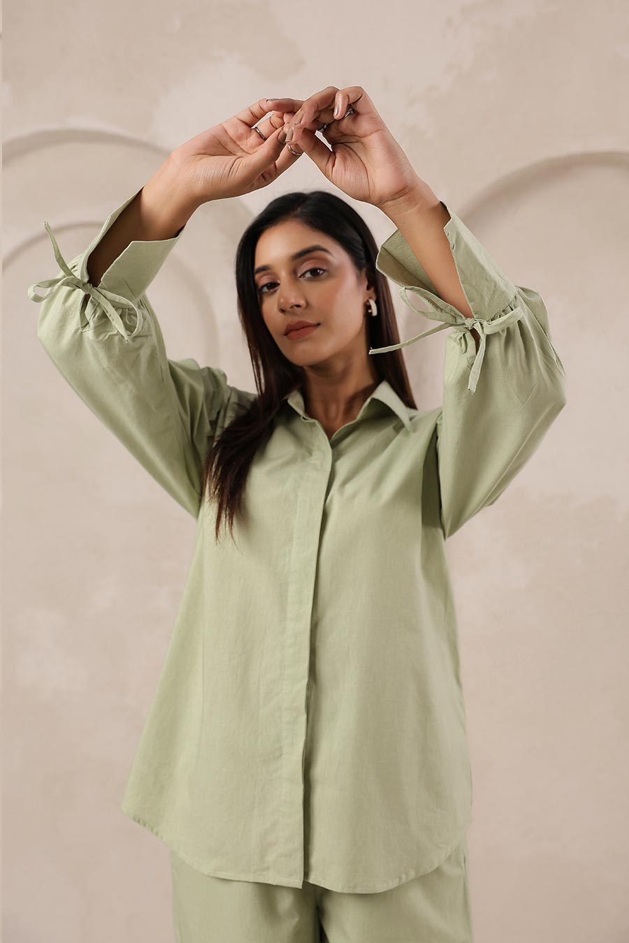 Sage Green Cotton Classic Co-Ord Set
