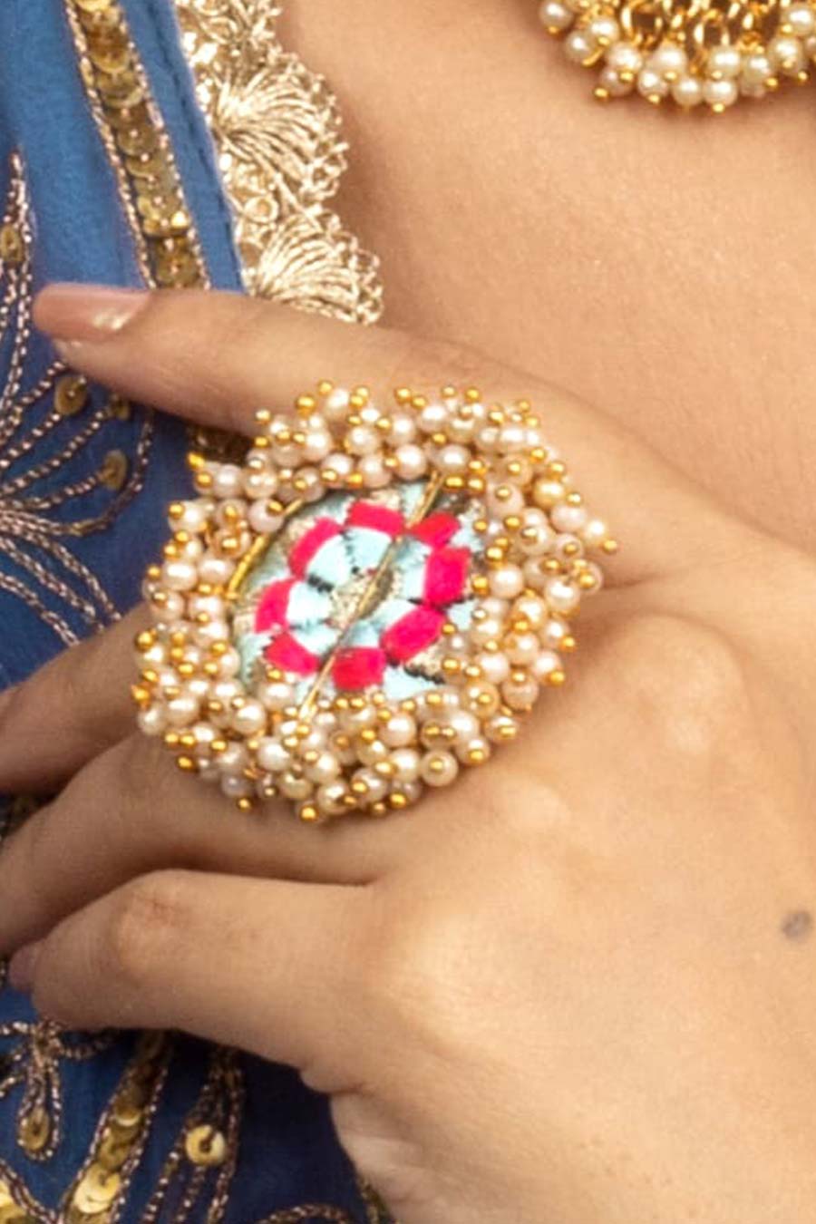 Sky Blue & Persian Pink Ring