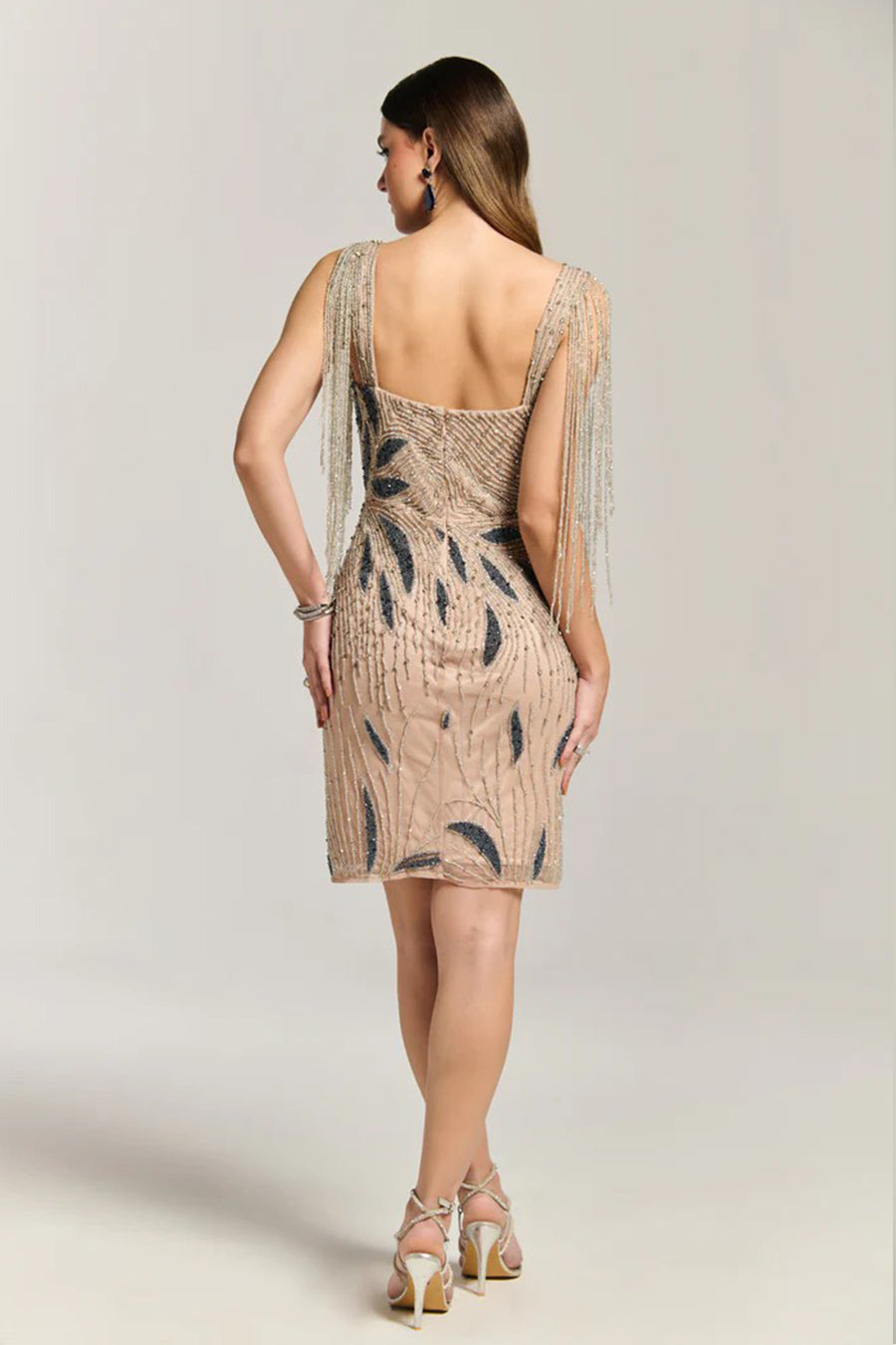 Star Fish Embellished Mini Dress