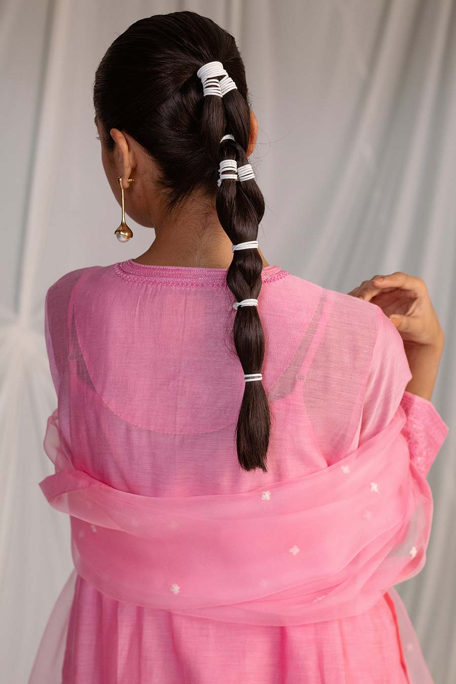 Pink Embroidered Kurta & Pant Set