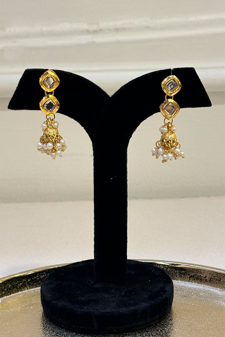 Emerald Meenakari Earrings