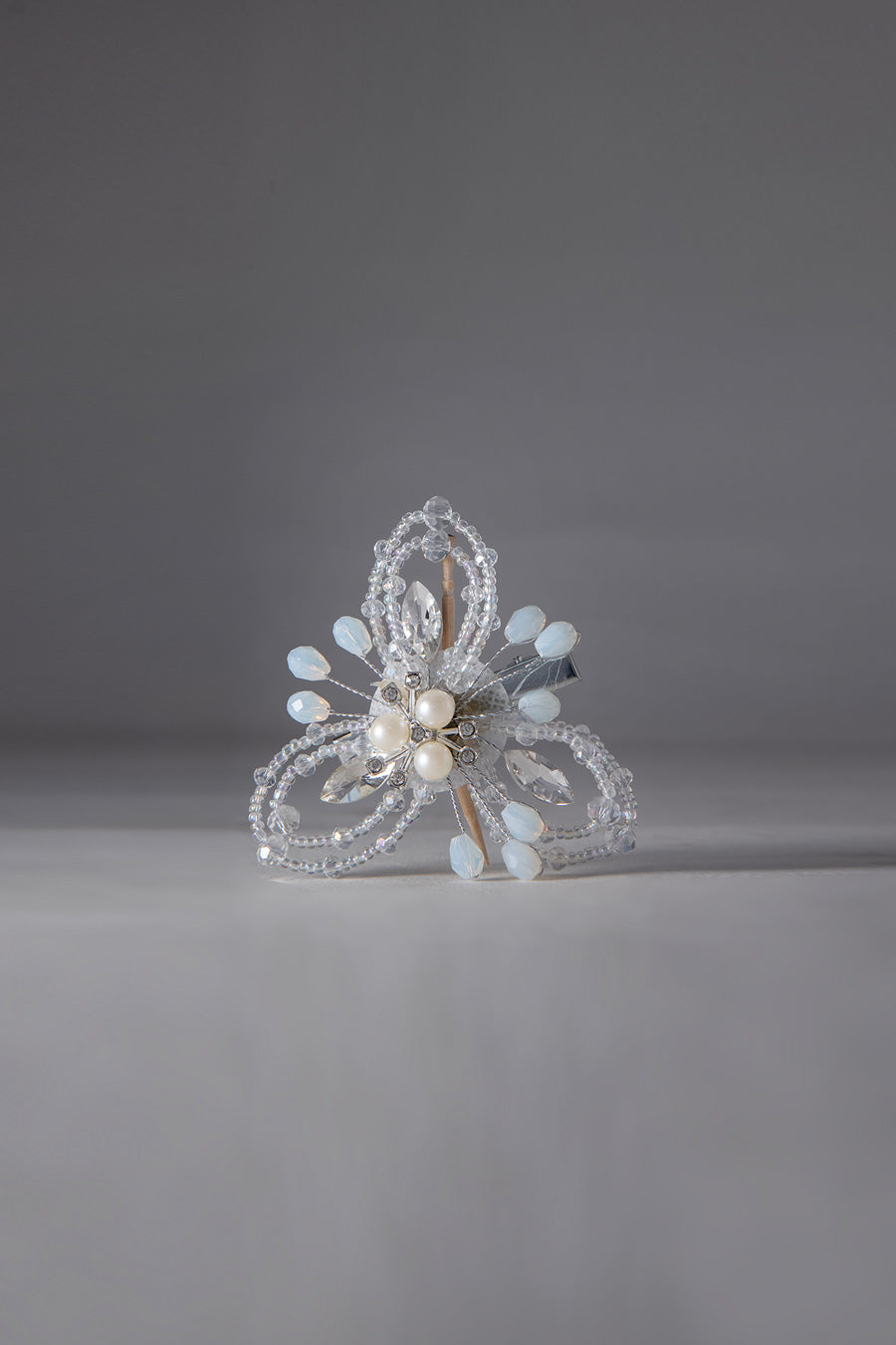 Blue Silver Hair Clip