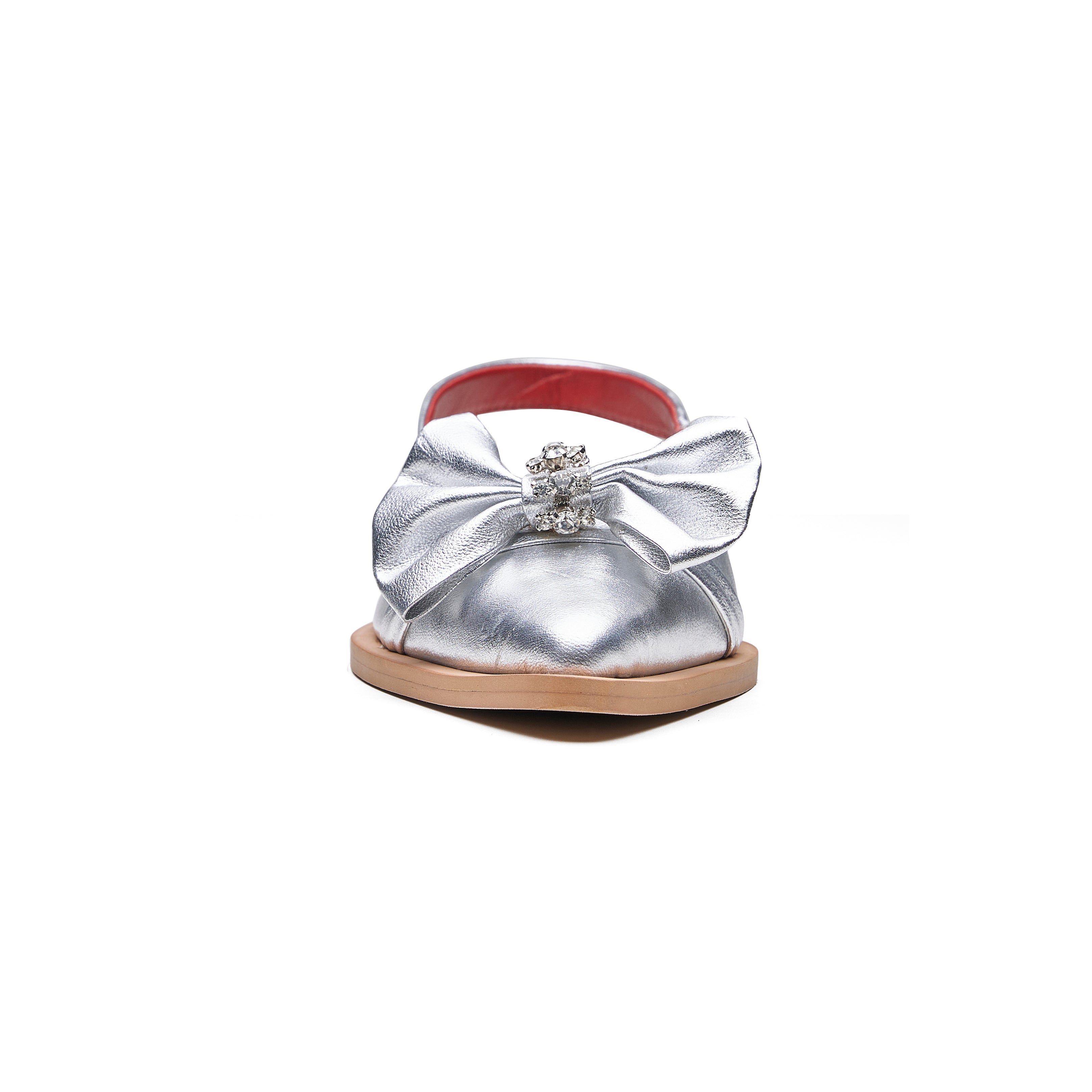 Silver Juliana Ballerina With Bow