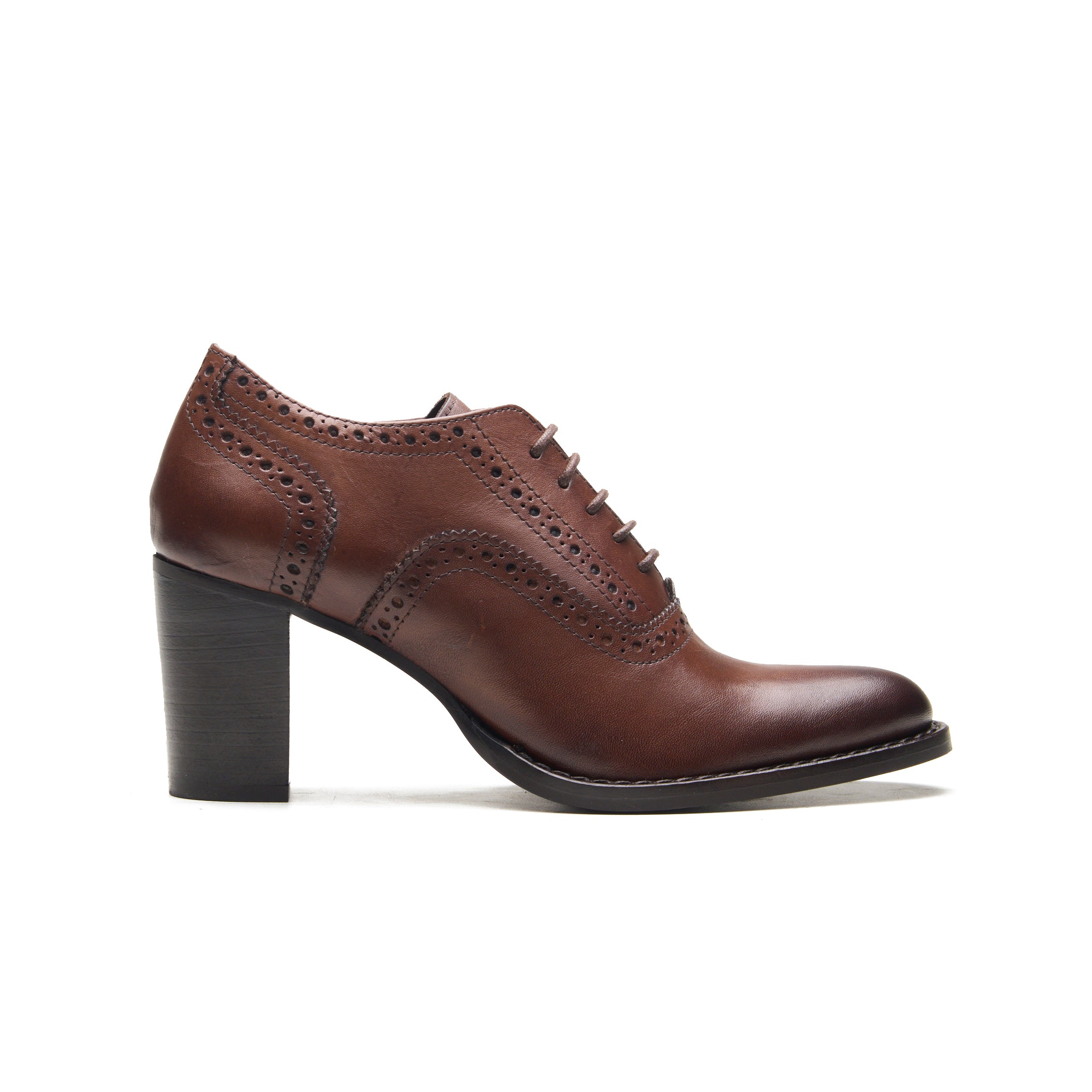 Brown Merci Block Heel Shoes
