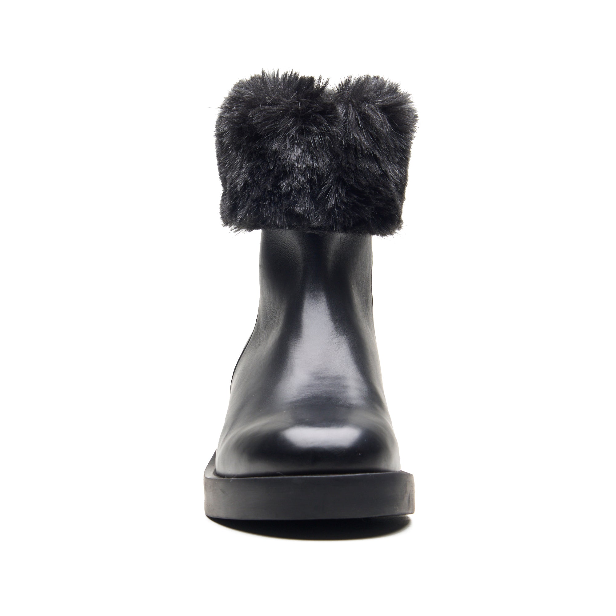 Black Charley Ankle Fur Boots