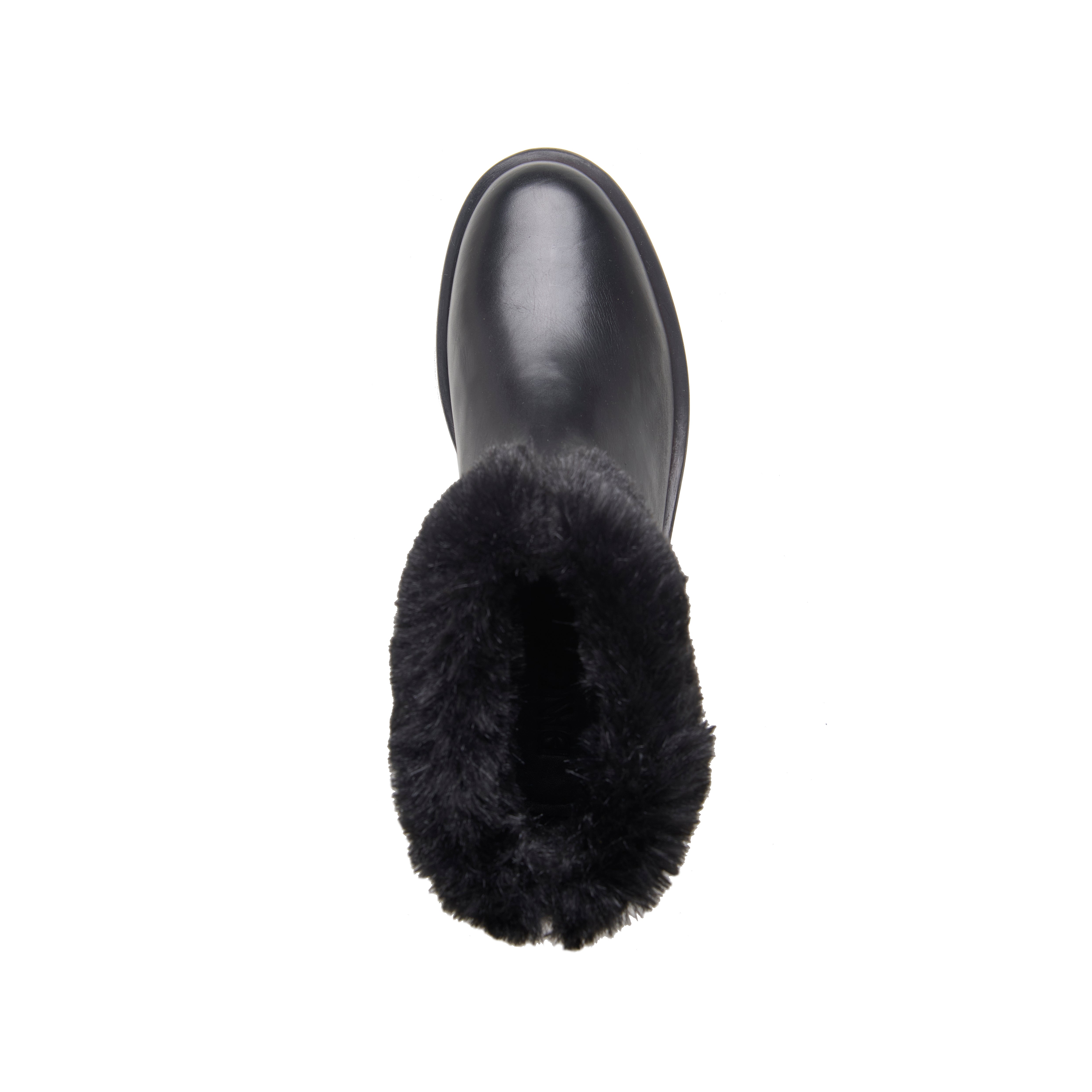 Black Charley Ankle Fur Boots