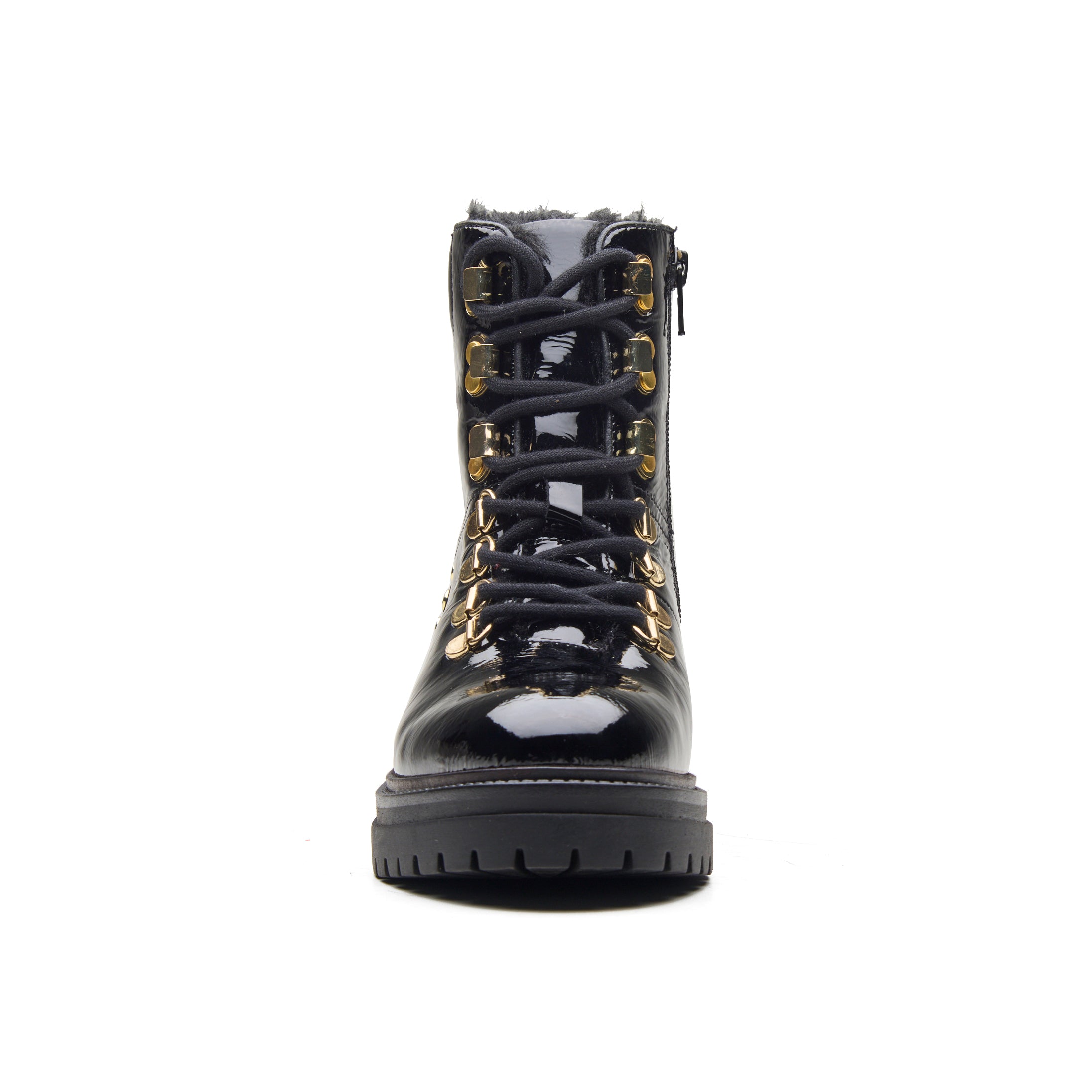 Black Hike Studded Ankle Boots