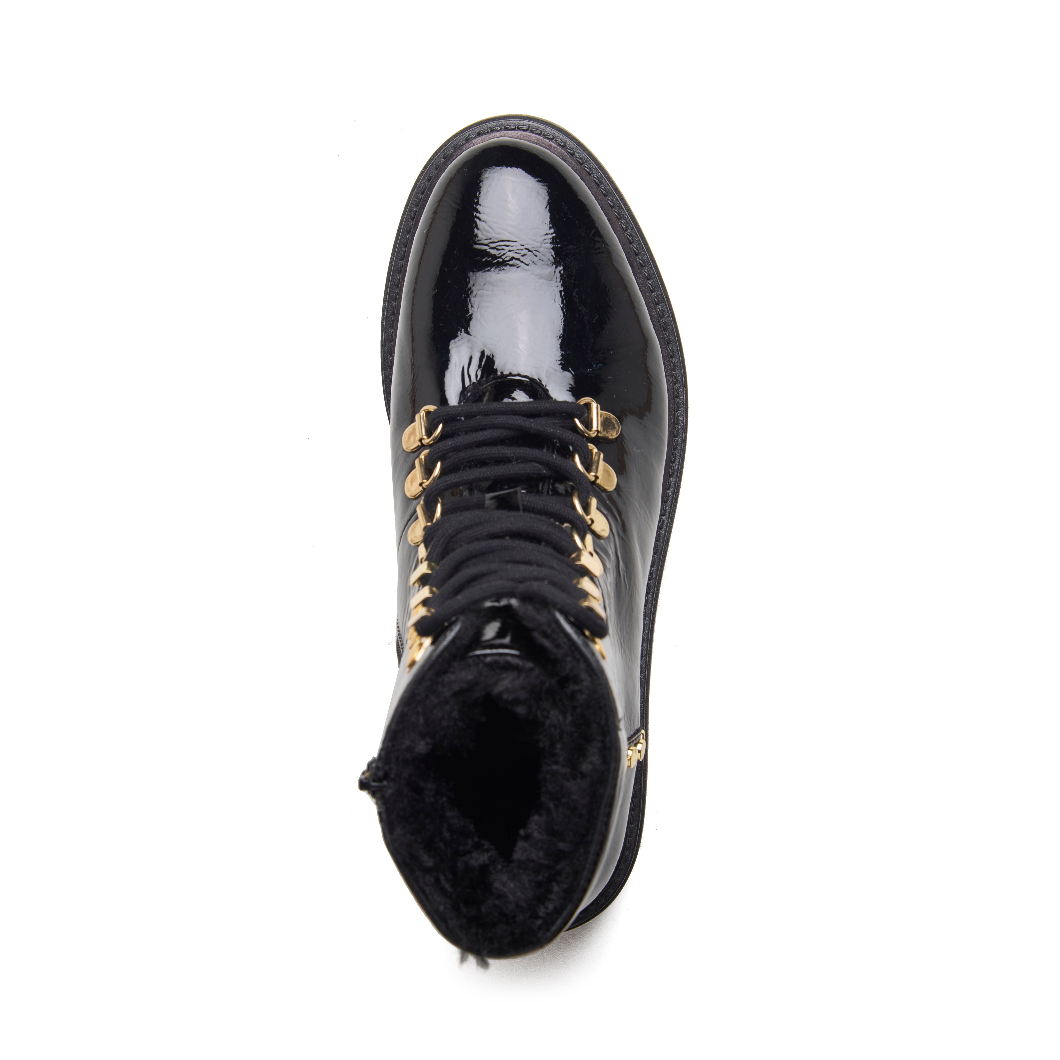Black Hike Studded Ankle Boots