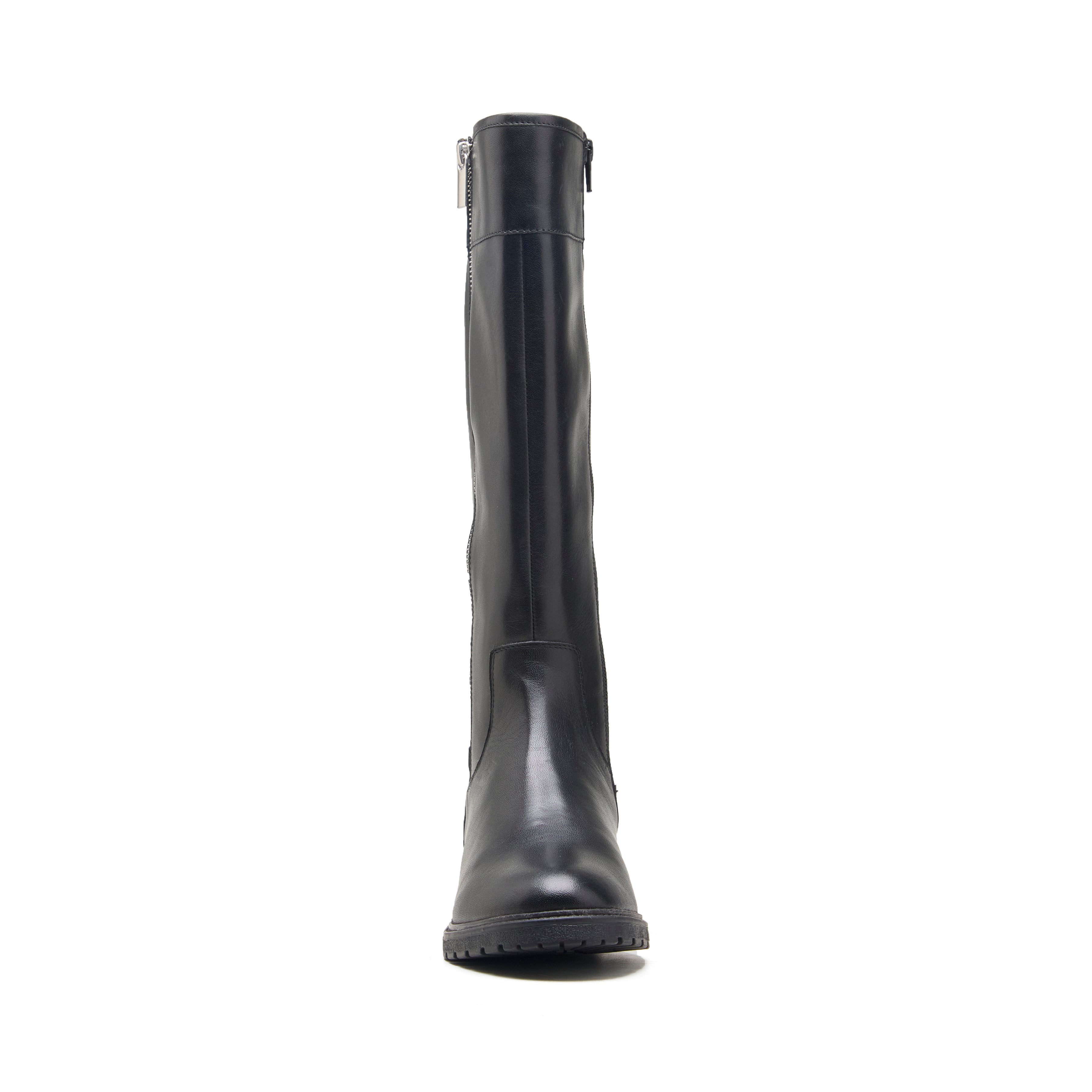 Black Plush Long Boots