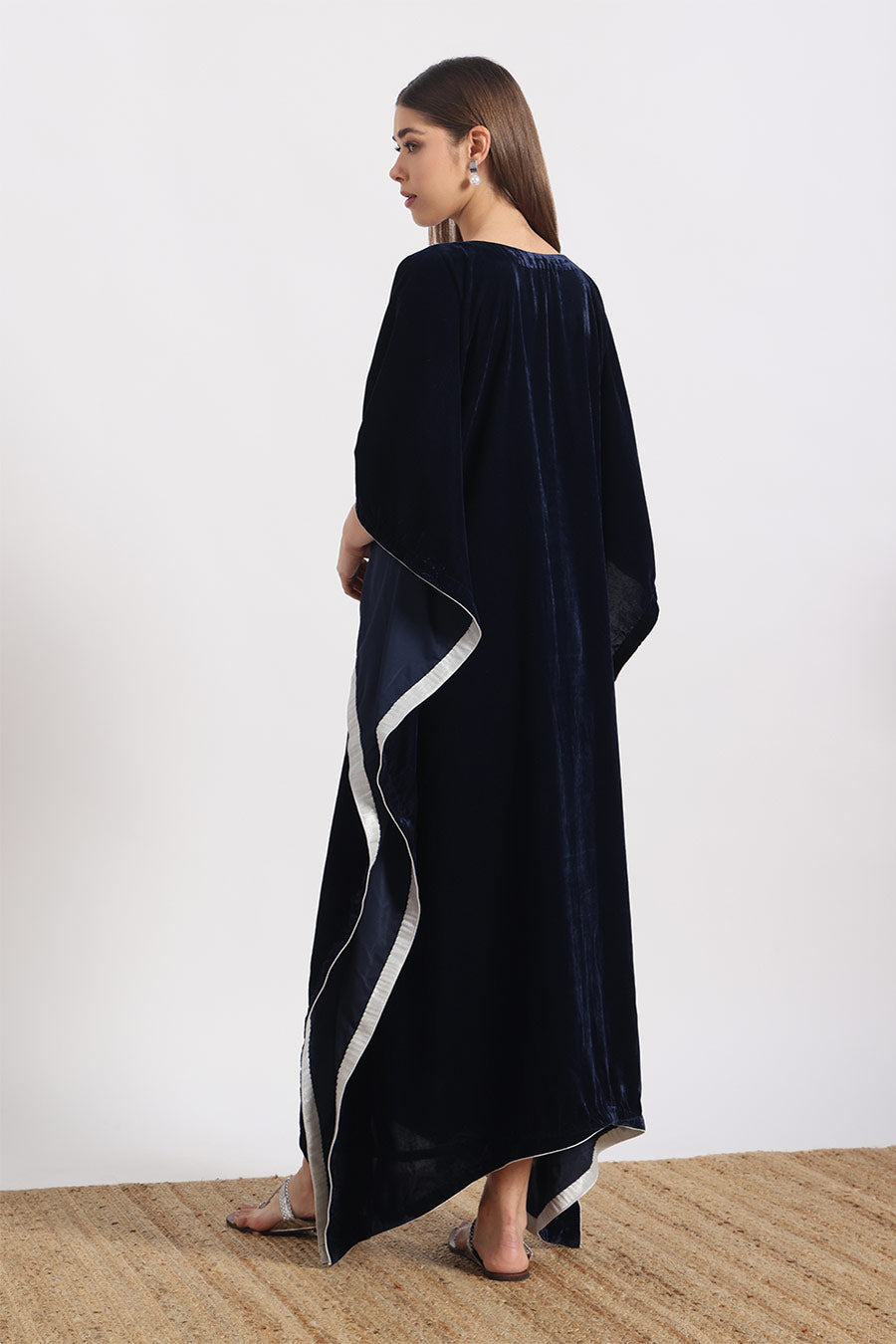 Royal Blue Embroidered Kaftan