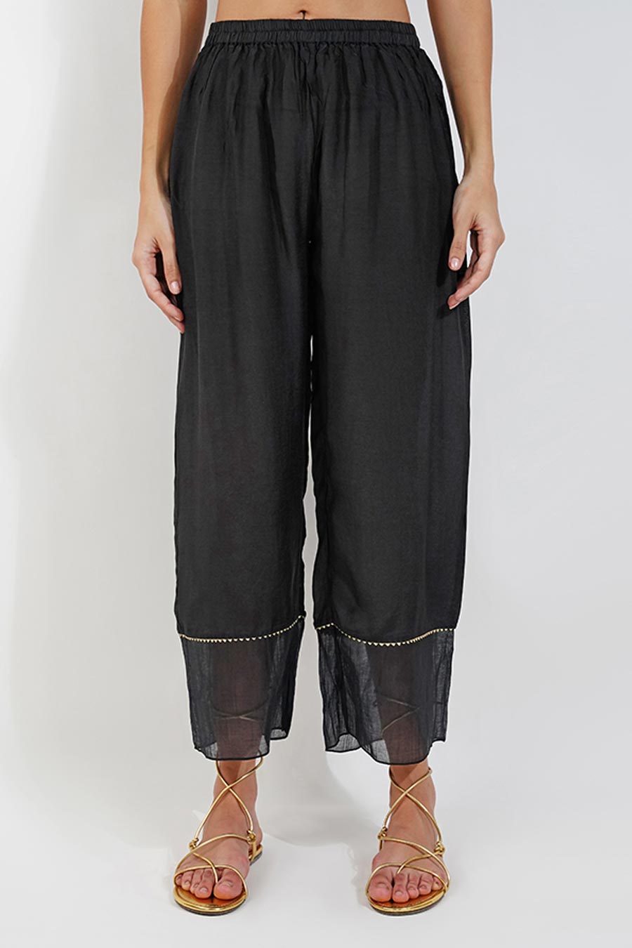 Black Embellished Kaftan Co-Ord Set