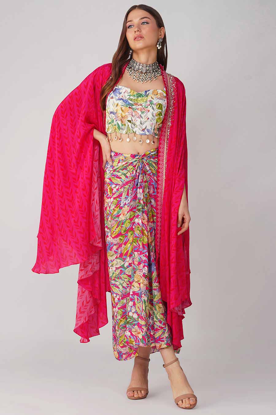 Rani Bloom Cape Set
