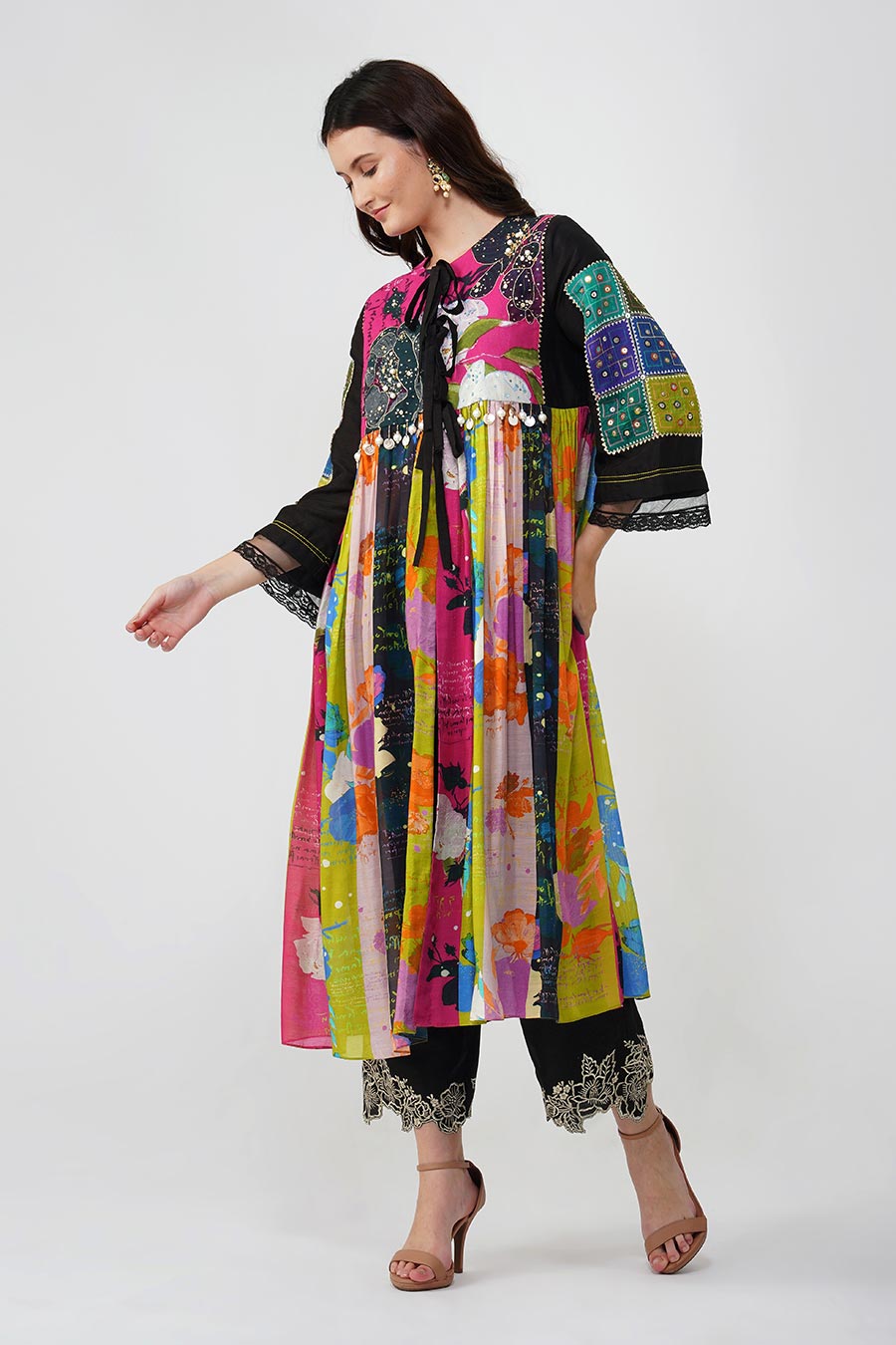 Multicolour Banjara Bloom Anarkali Set