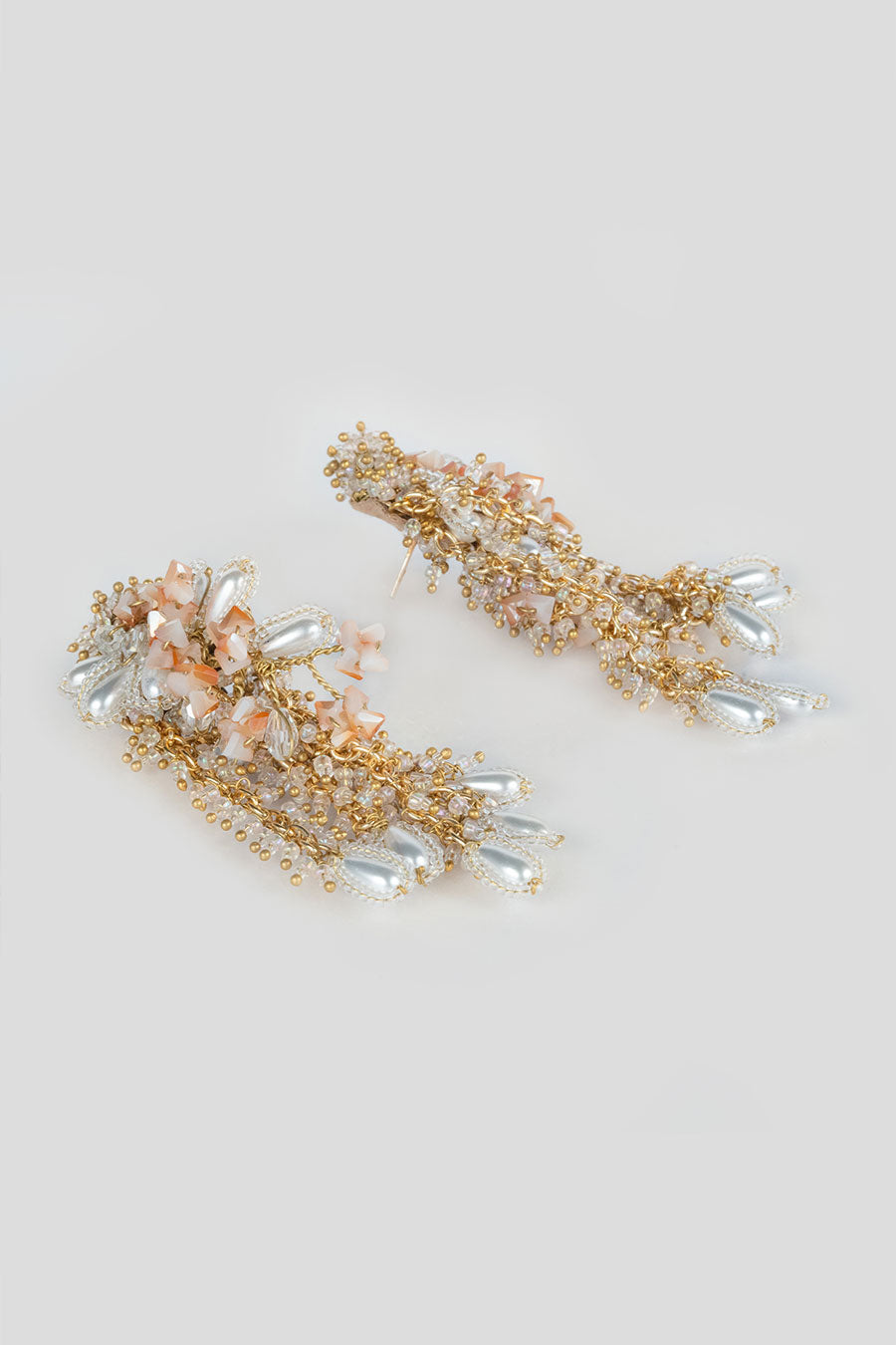 Beige Apricot Rosebud Danglings