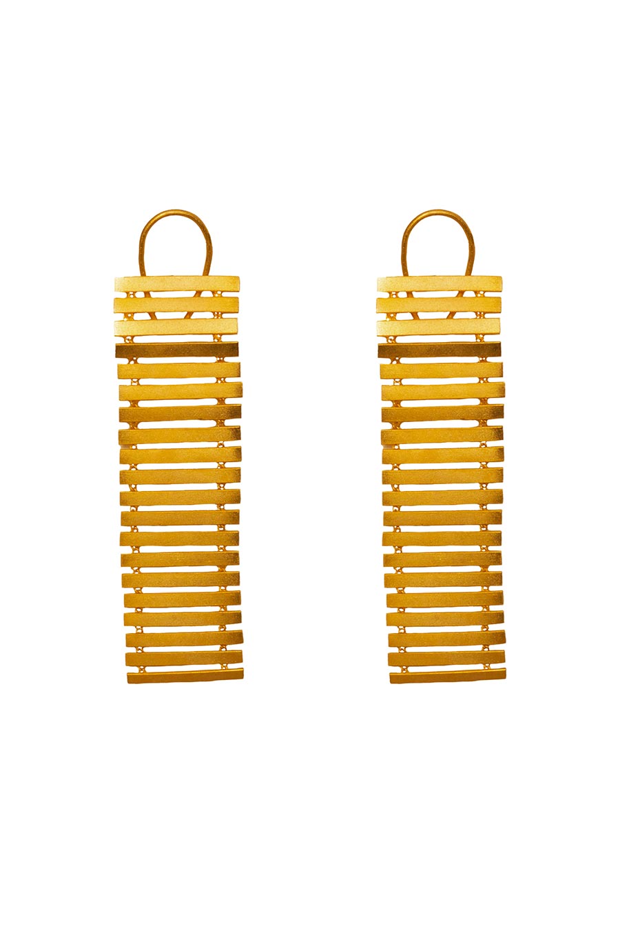 Gold Plated Sushi Dangler Earrings