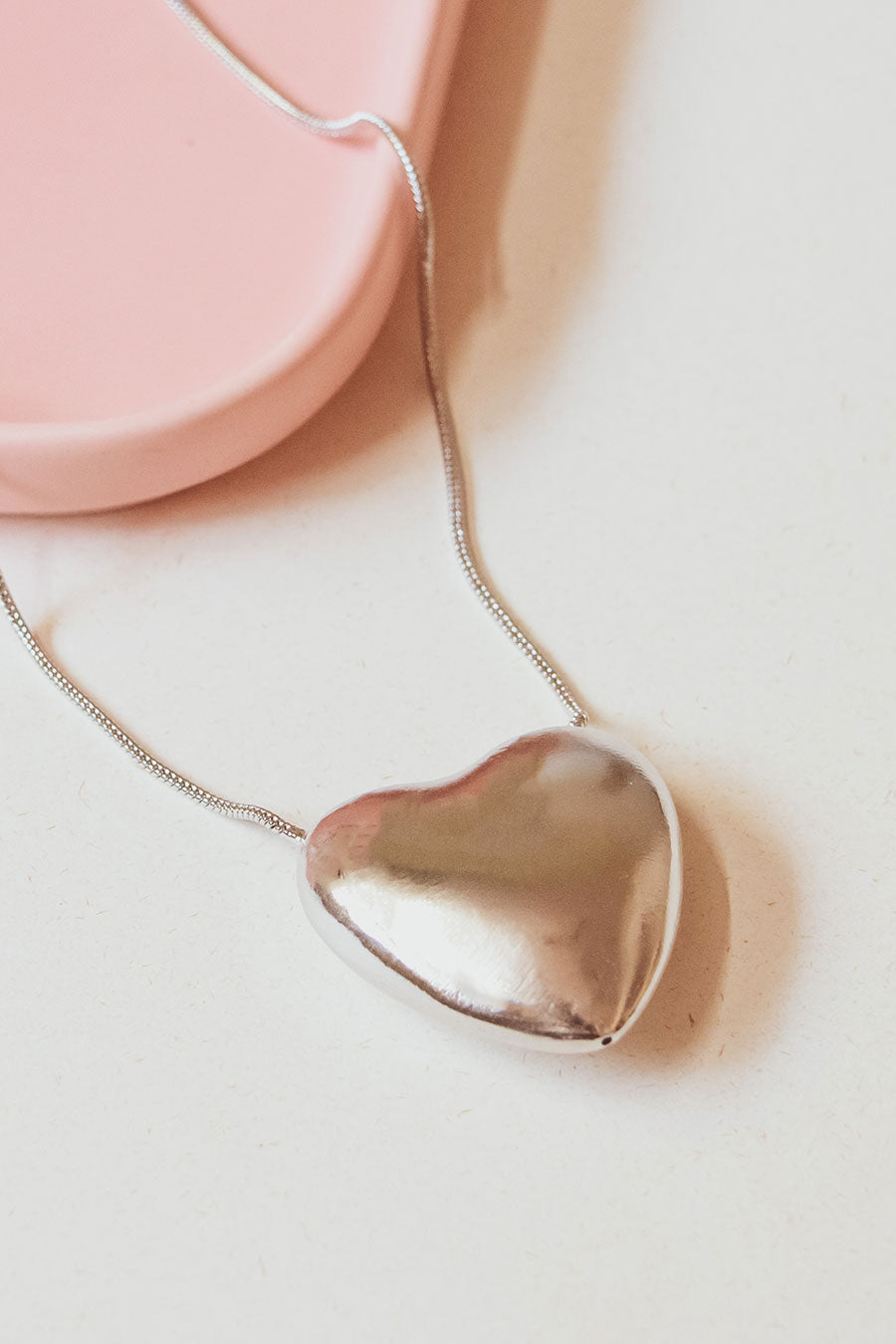 Silver Polished Love Candy Neckchain