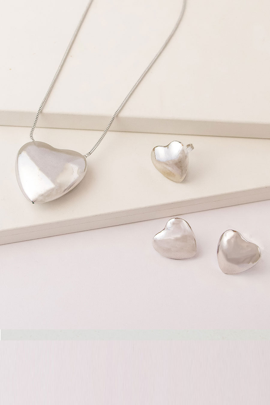 Silver Polished Love Candy Neckchain