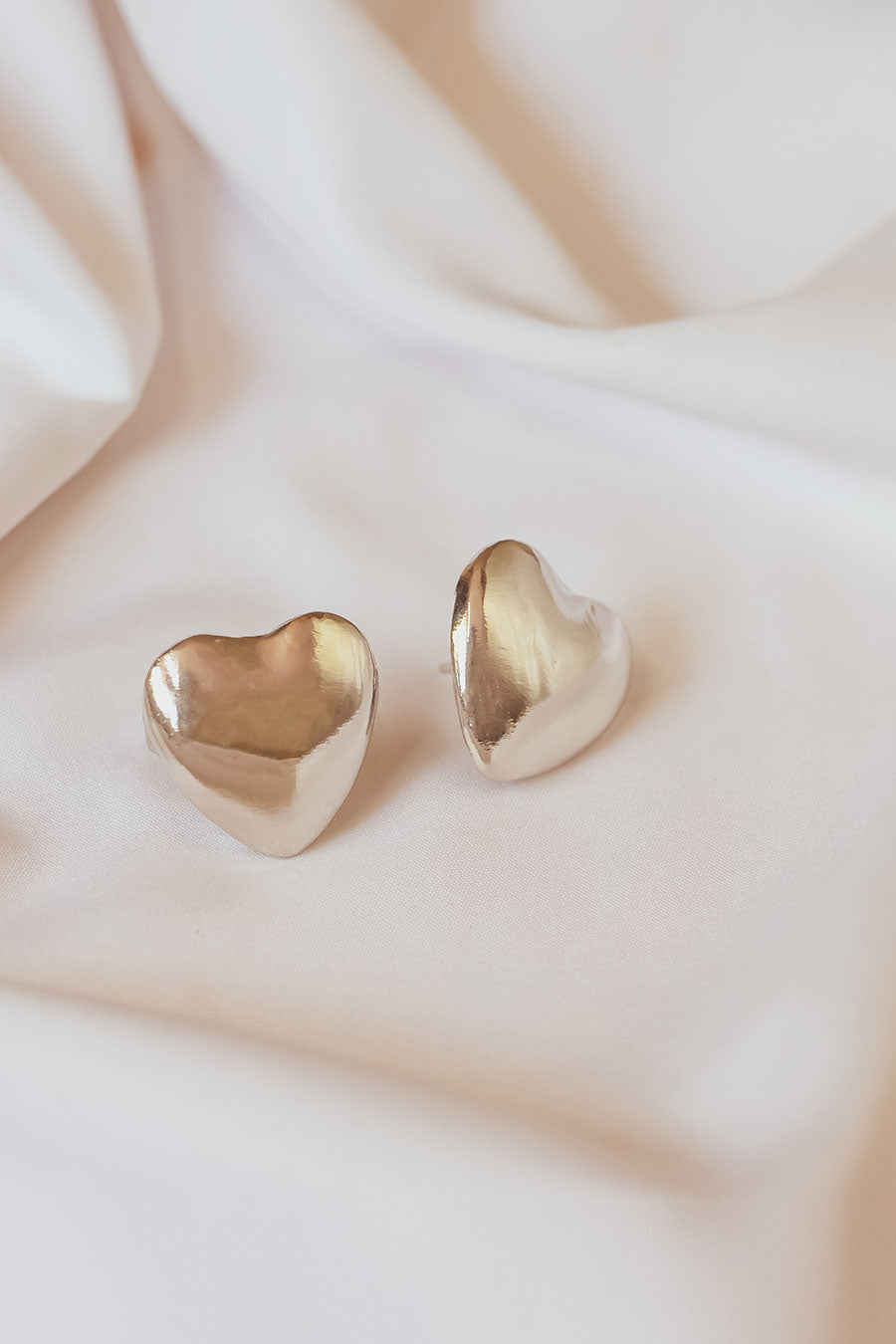 Silver Polished Love Candy Stud Earrings