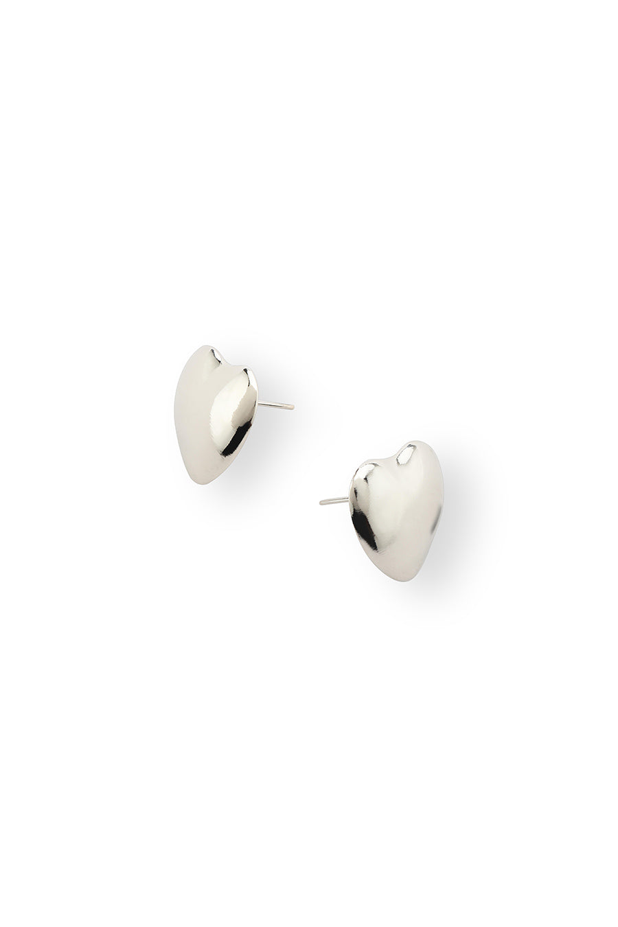 Silver Polished Love Candy Stud Earrings