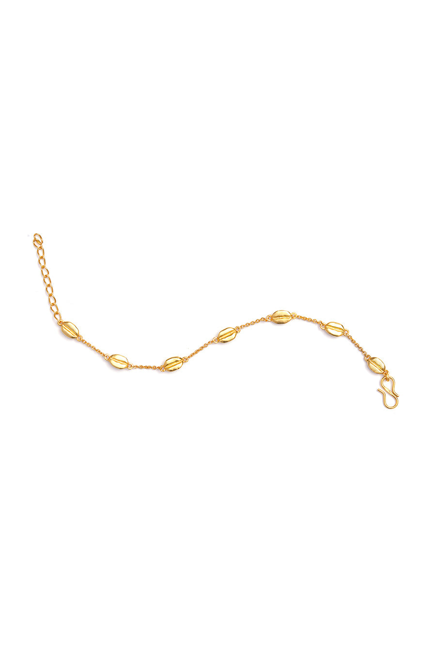 Gold Plated Bean Bracelet