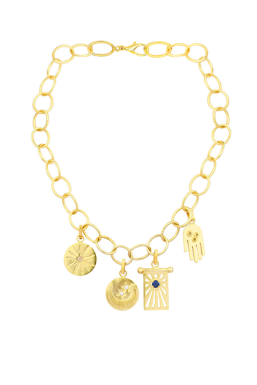 Gold Plated Multi-Charm Neckchain