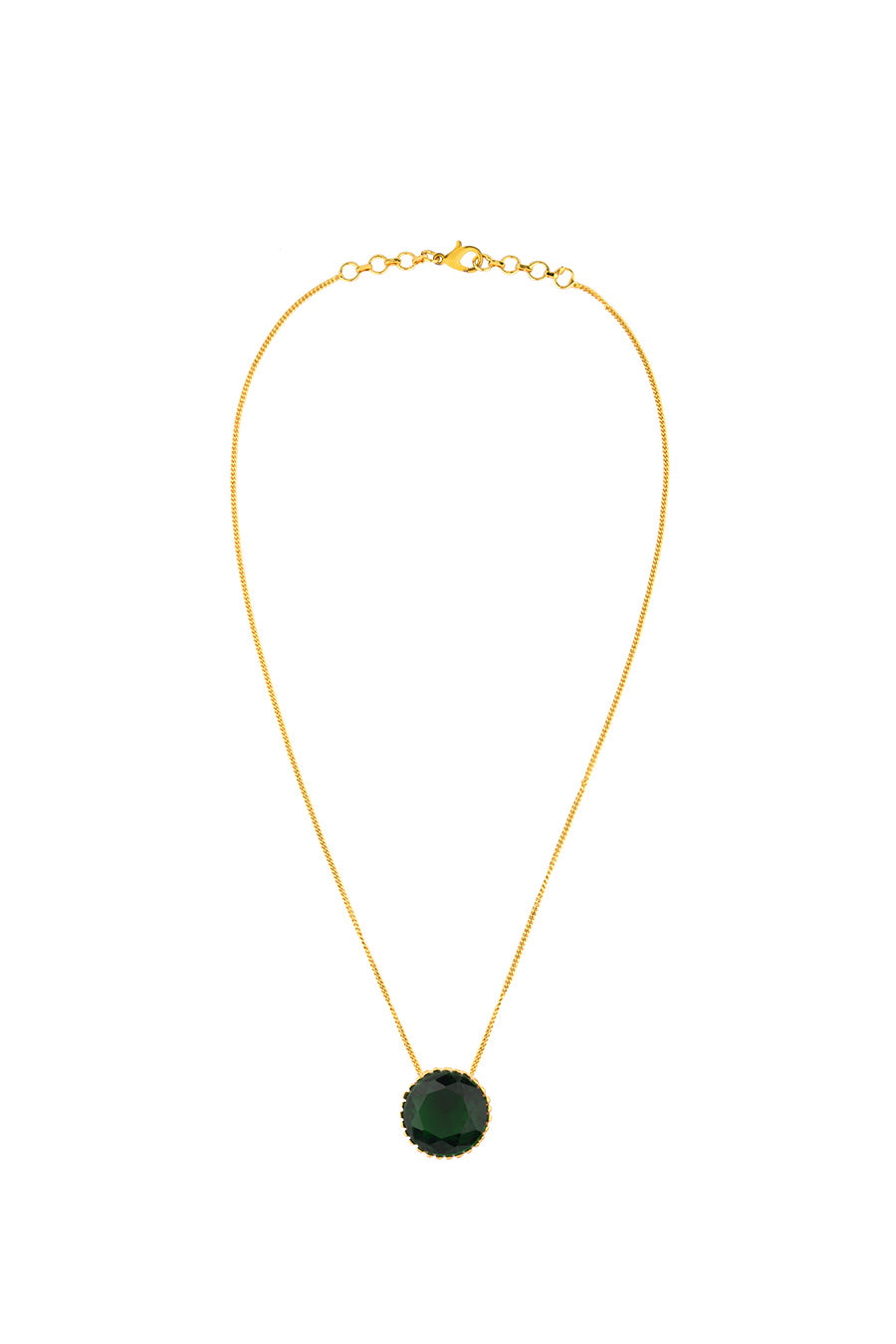 Gold Plated Emerald Neckchain