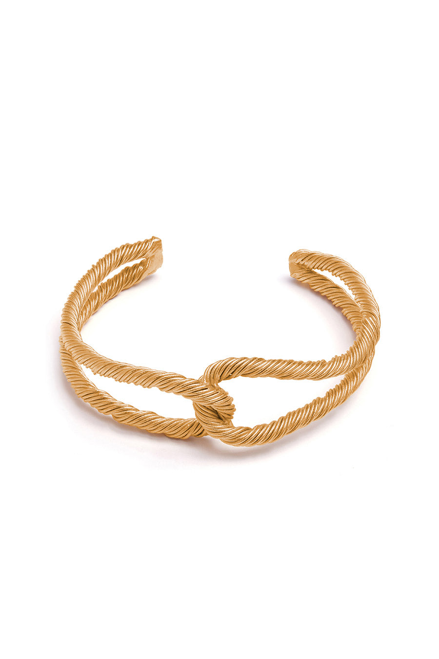 Gold Threaded Interlocked Bracelet