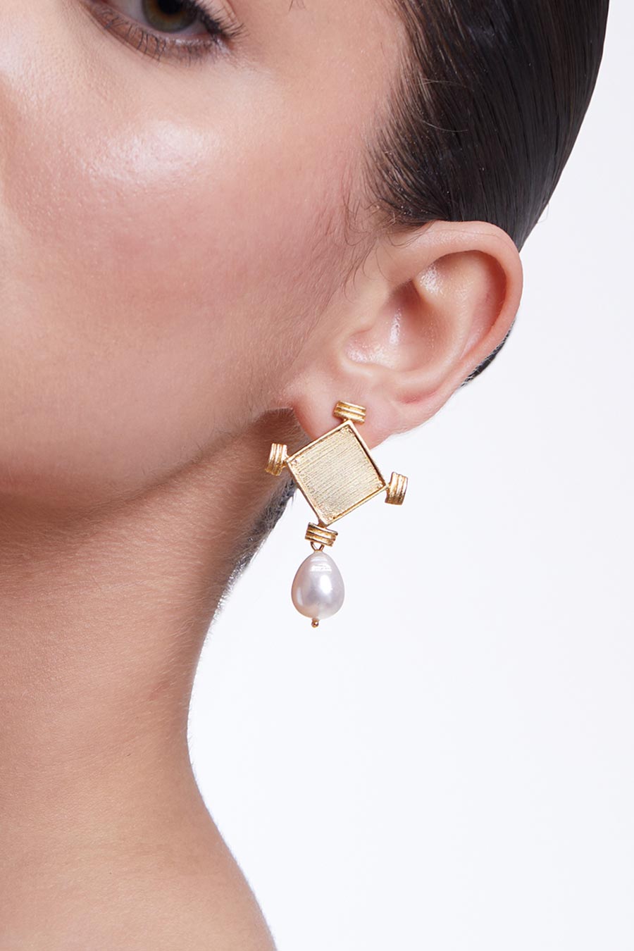 Gold Plated Changeable Dangler Earrings