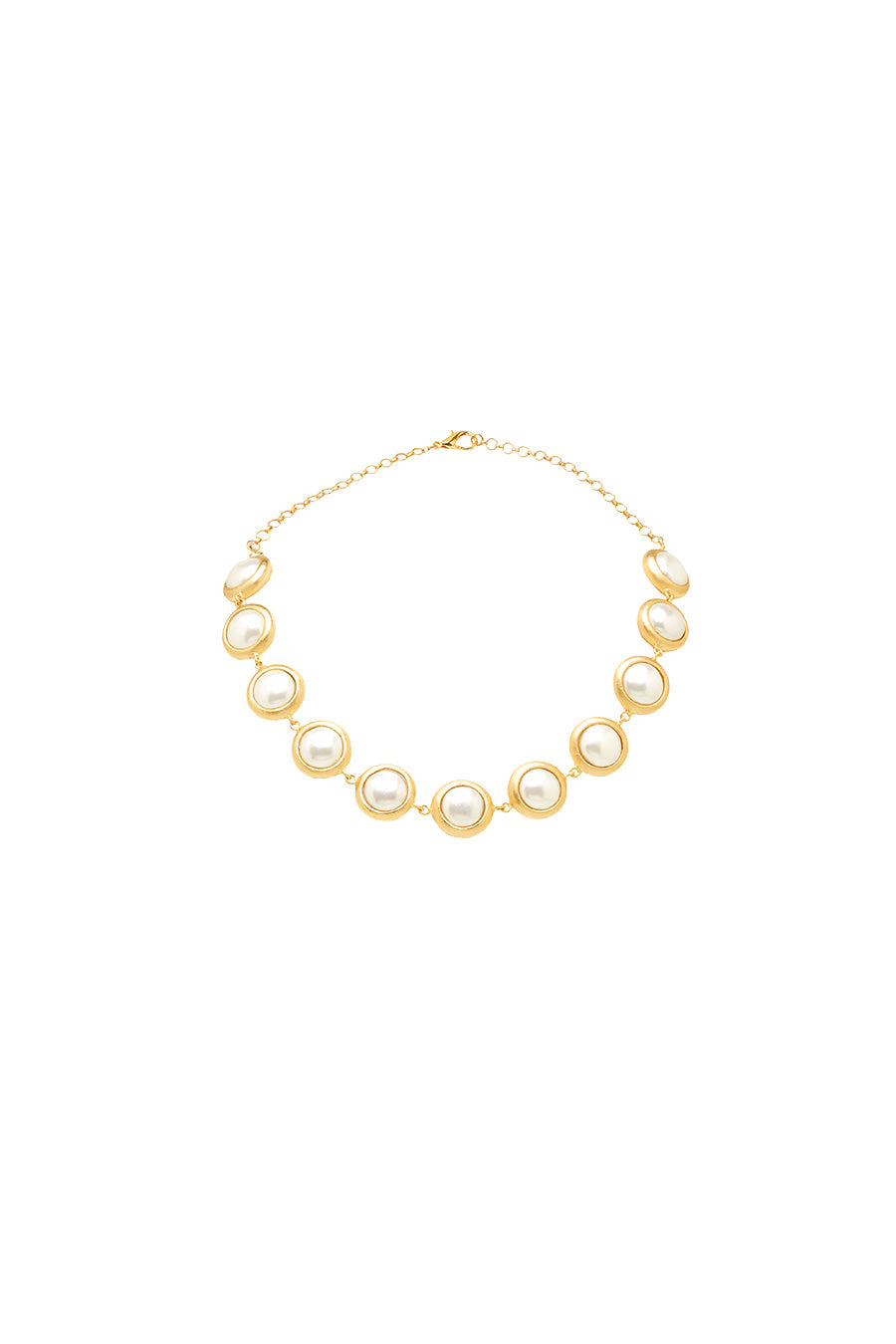 Gold Plated Baroque Pearl Choker