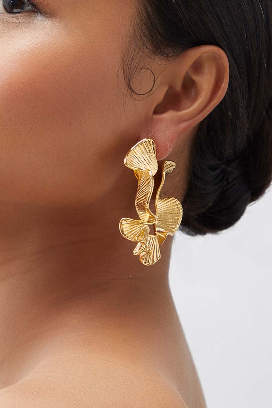 Gold Plated Norah Hoop Earrings