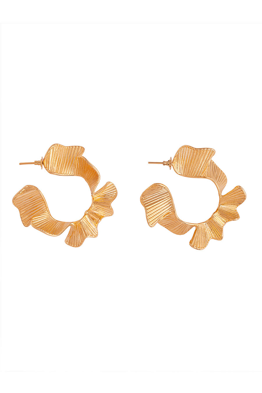 Gold Plated Norah Hoop Earrings