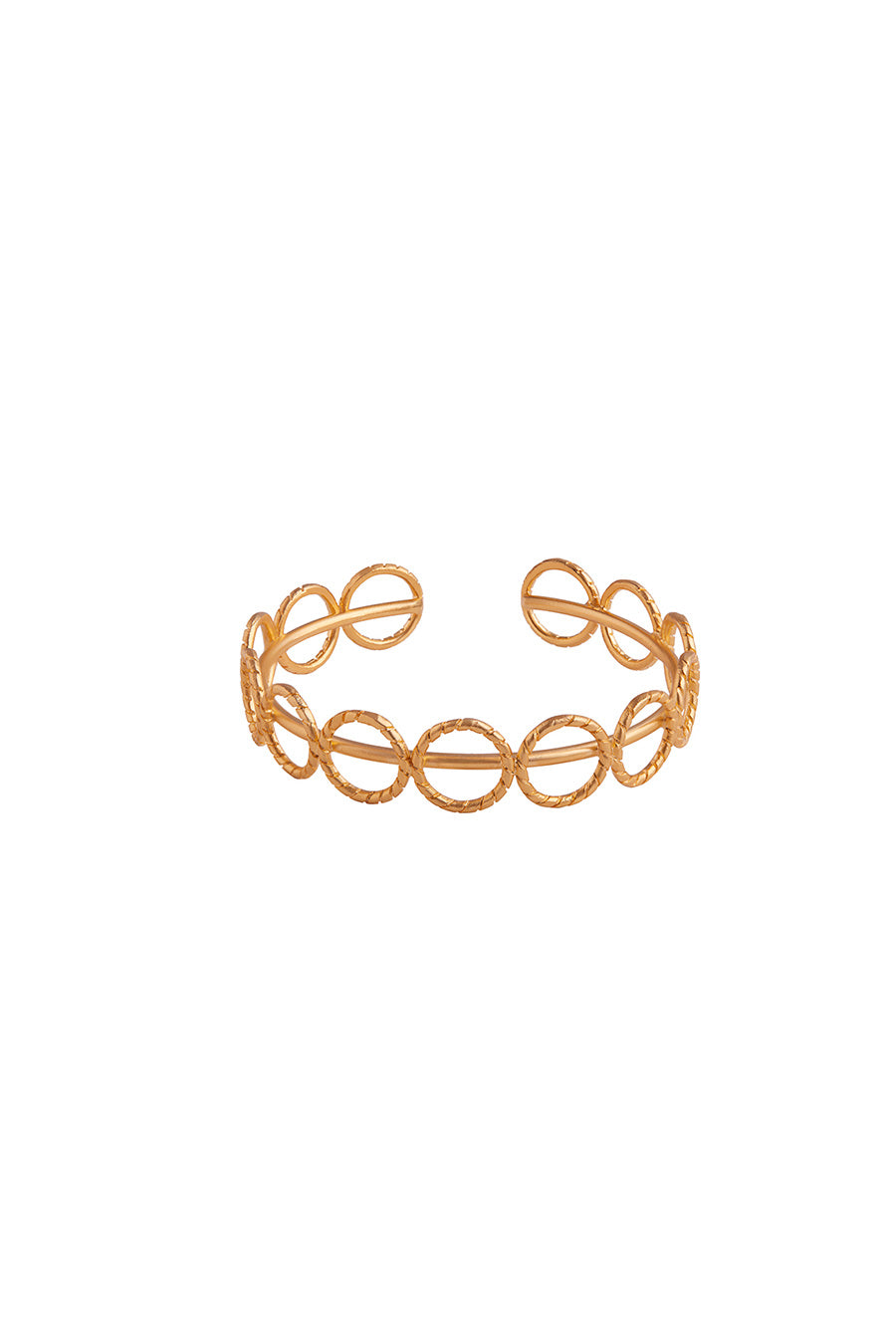 Gold Plated Noor Hand-Hugging Bracelet