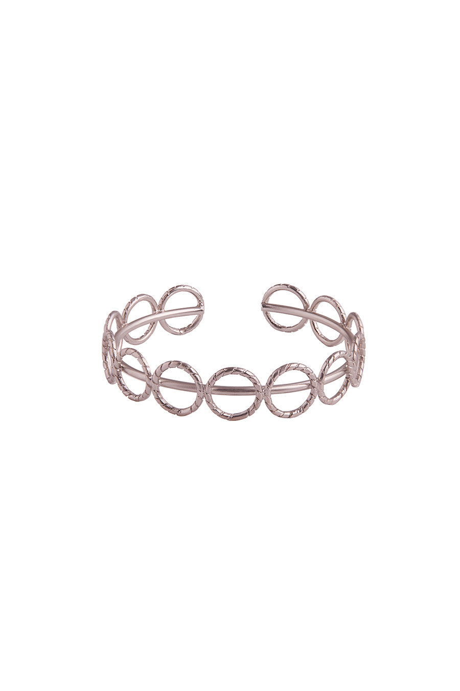 Silver Polished Noor Hand-Hugging Bracelet