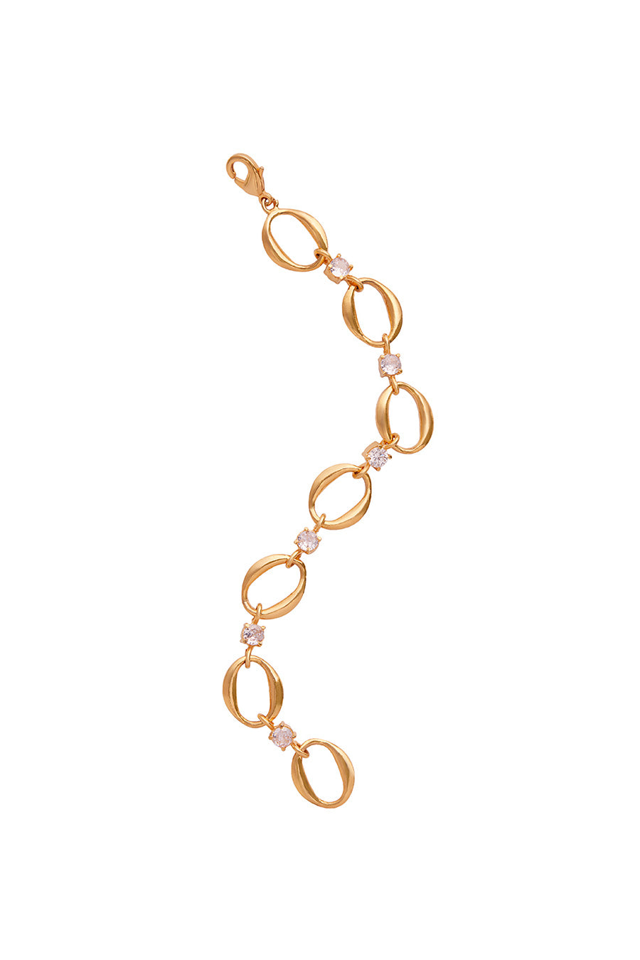 Gold Plated Rani Link Chain Bracelet