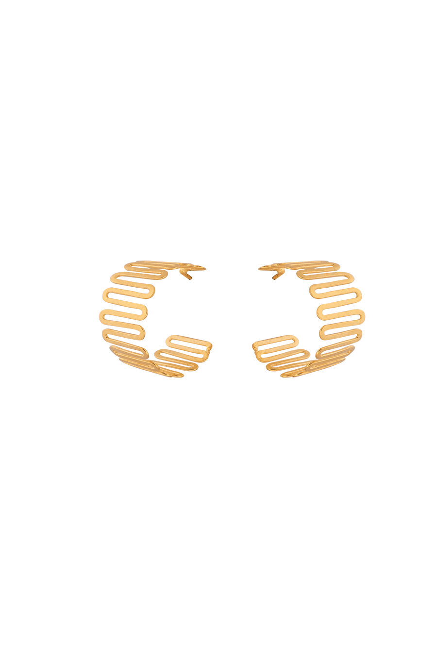 Gold Plated Meadow Mini Hoop Earrings