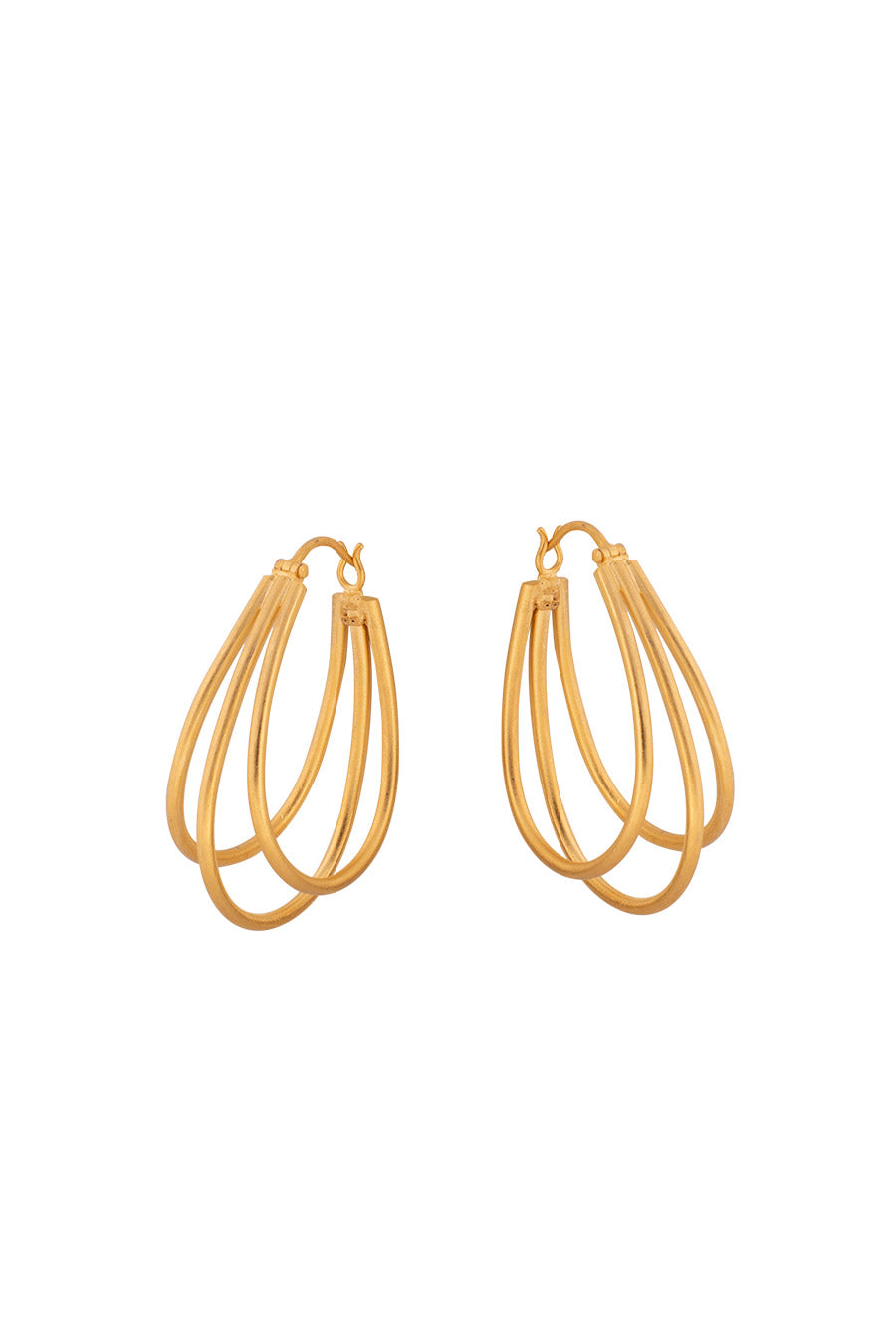 Gold Plated Configure Hoop Earrings