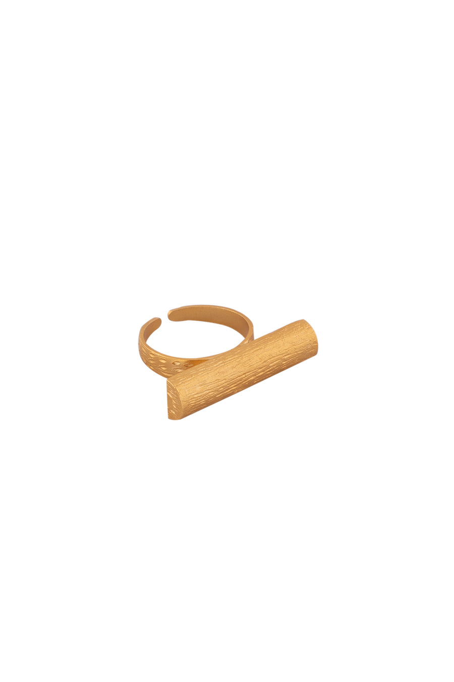 Gold Plated Woody Ring