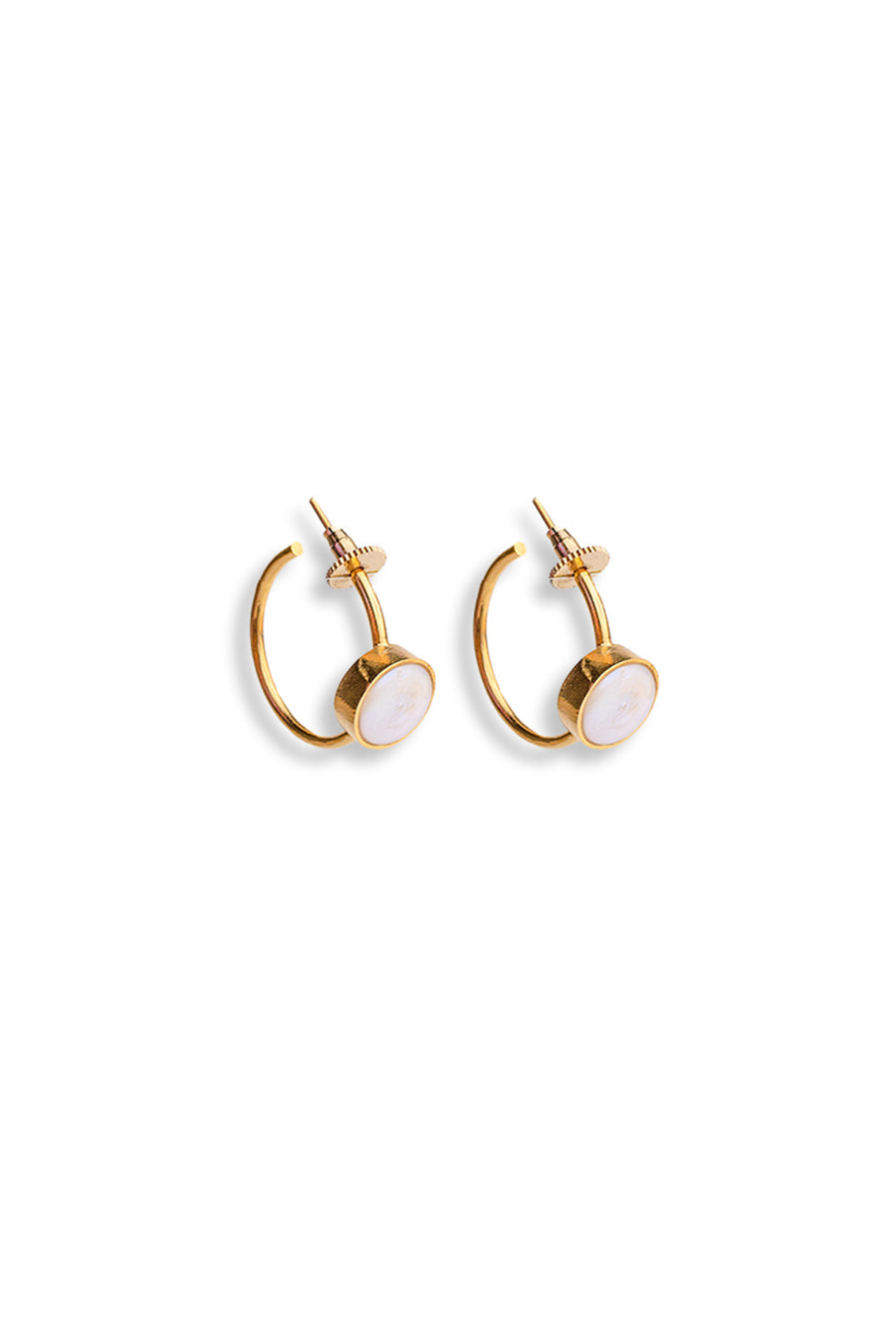 Gold Plated Rani Hoop Earrings