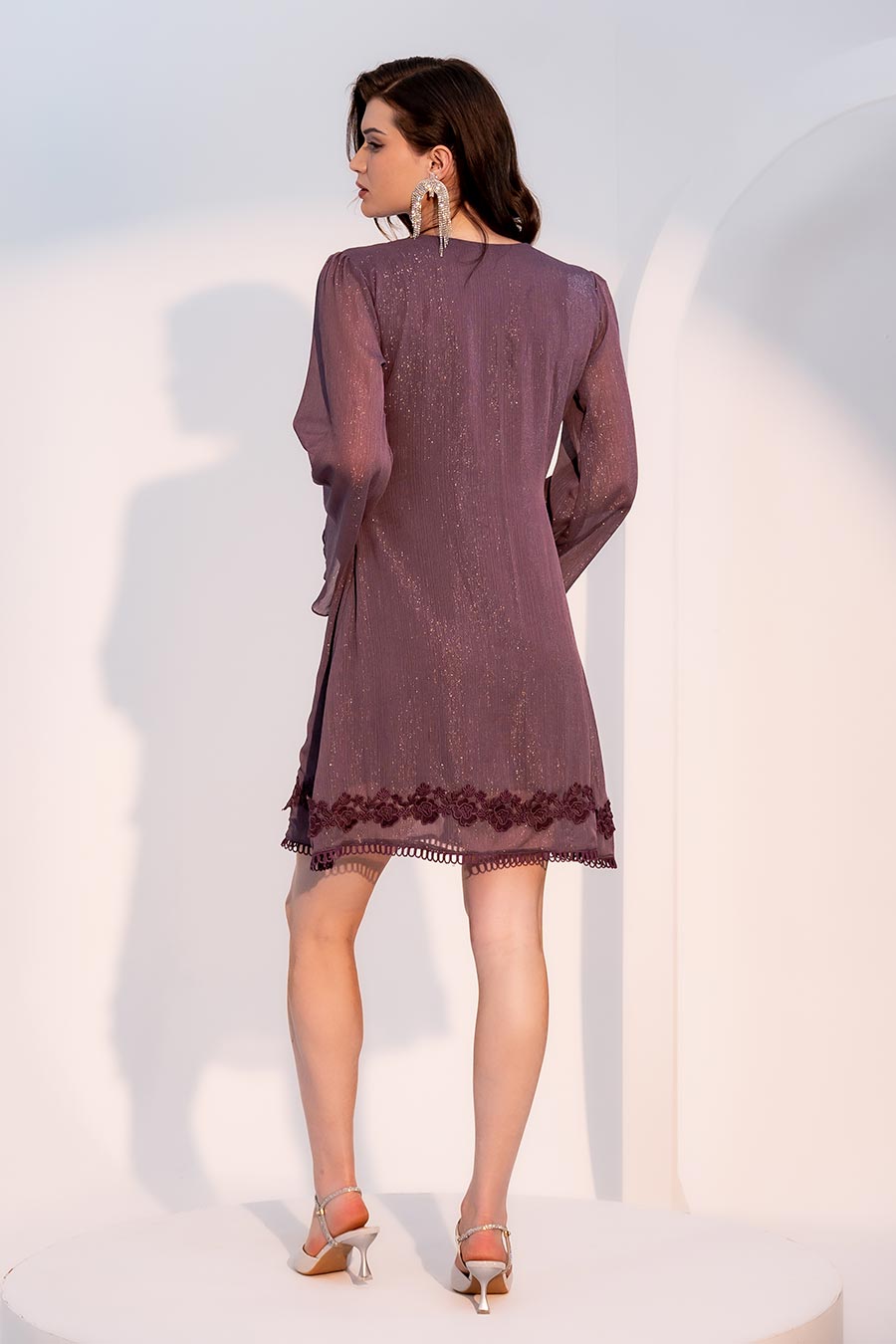 Purple Eva Short Dress