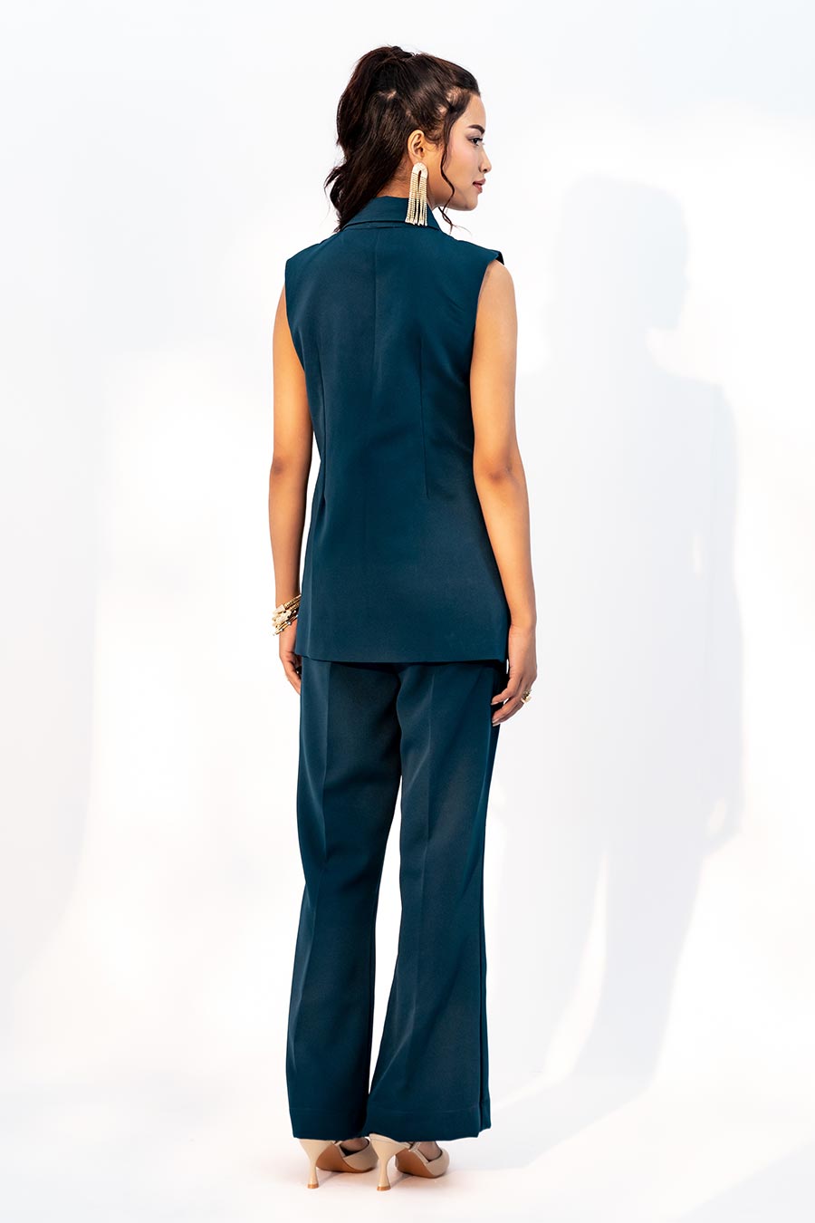 Rama Green Charlotte Blazer & Pant Co-Ord Set