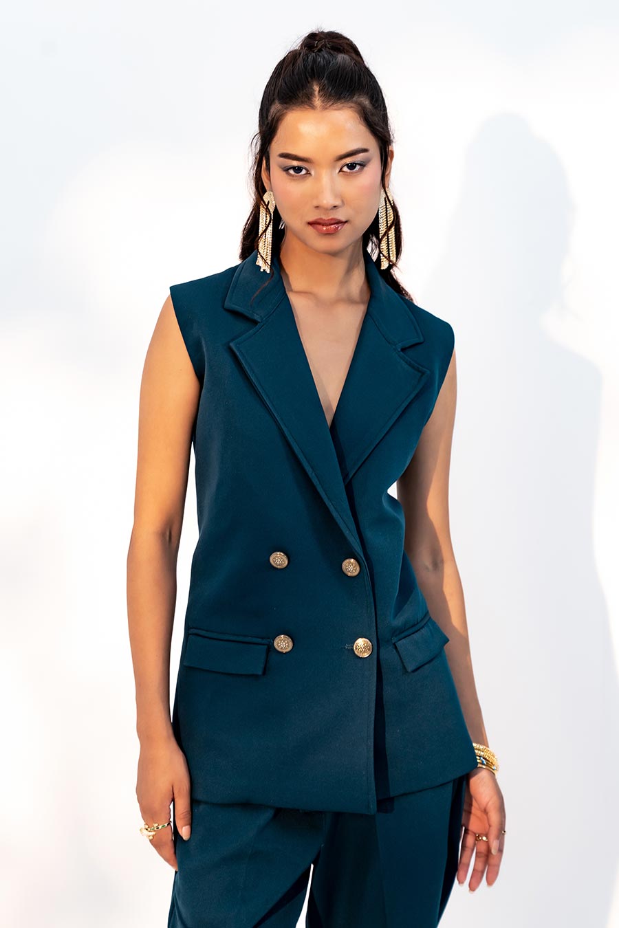 Rama Green Charlotte Blazer & Pant Co-Ord Set