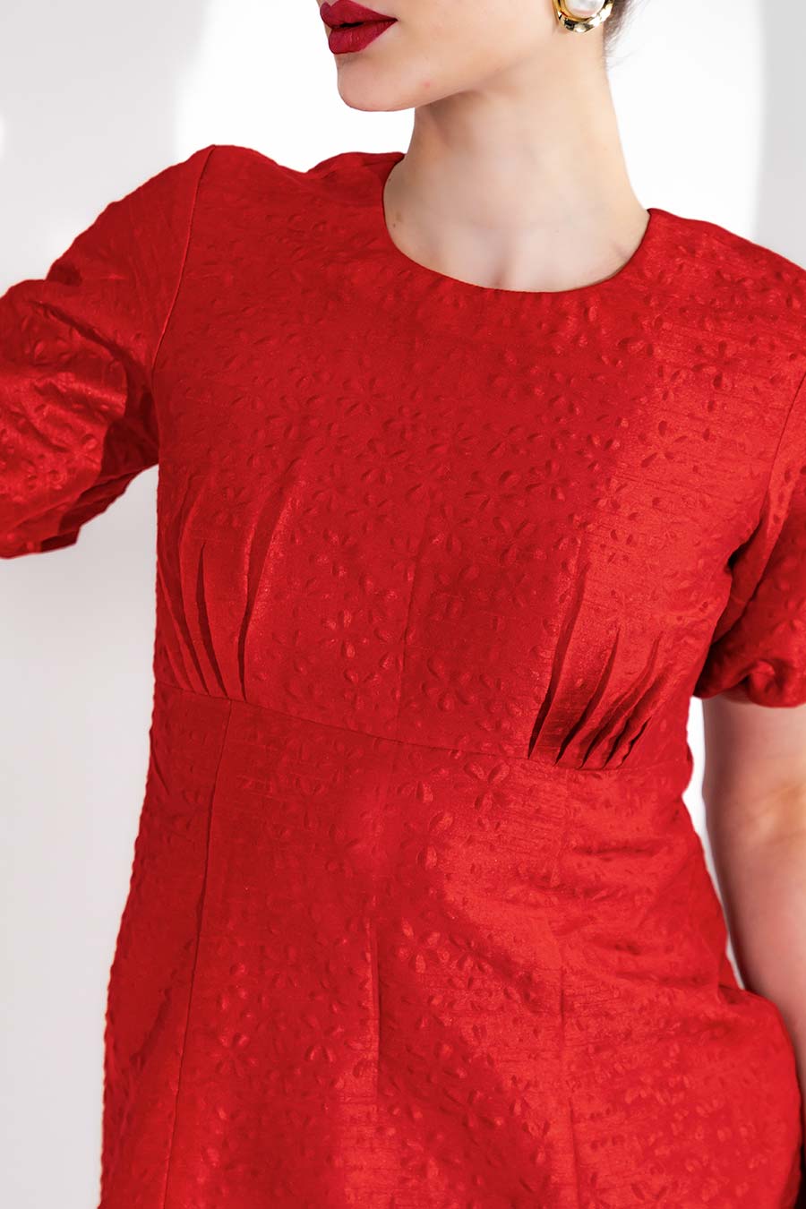 Red Cordellia Short Dress