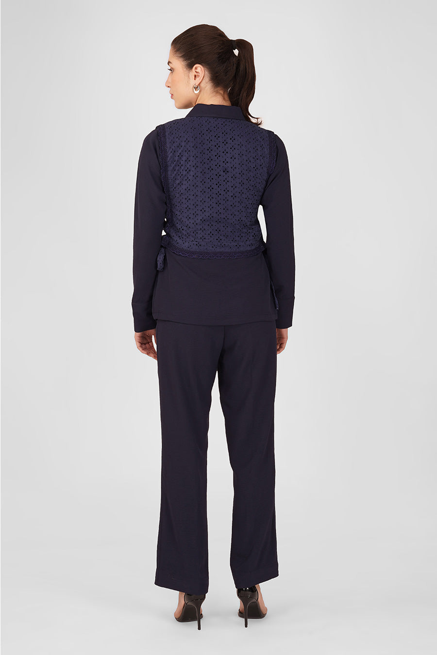 Blue Rosewood Shirt & Pant Co-Ord Set