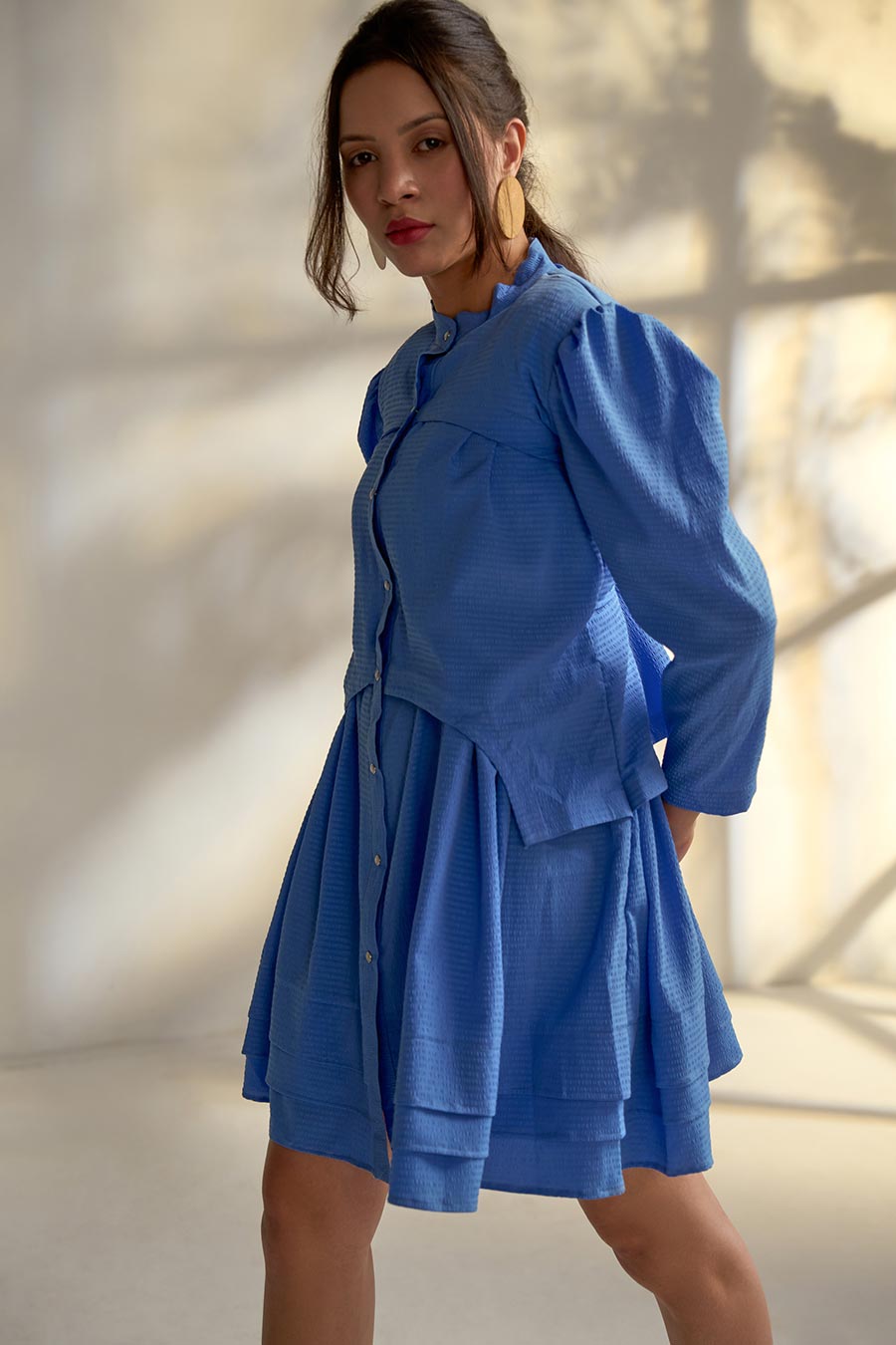 Blue Button Down Shirt dress