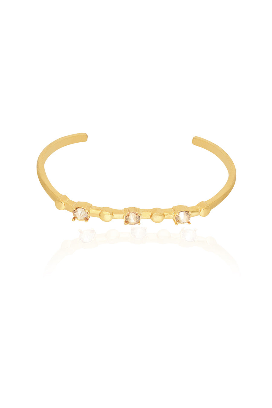 Golden Water Lily Swarovski Bracelet